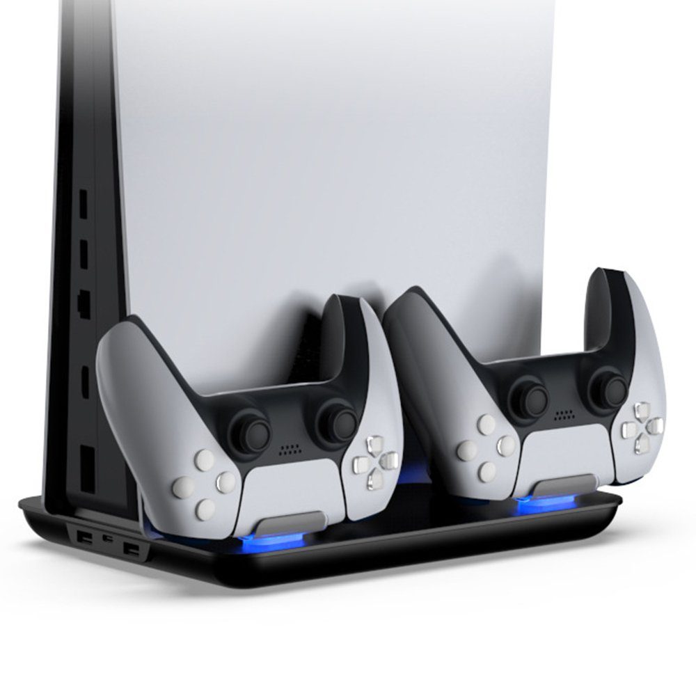 Haiaveng PS5 Controller-Ladestation (1200,00 mA, mit Dual Controller  Schnellladestation,für Playstation 5)
