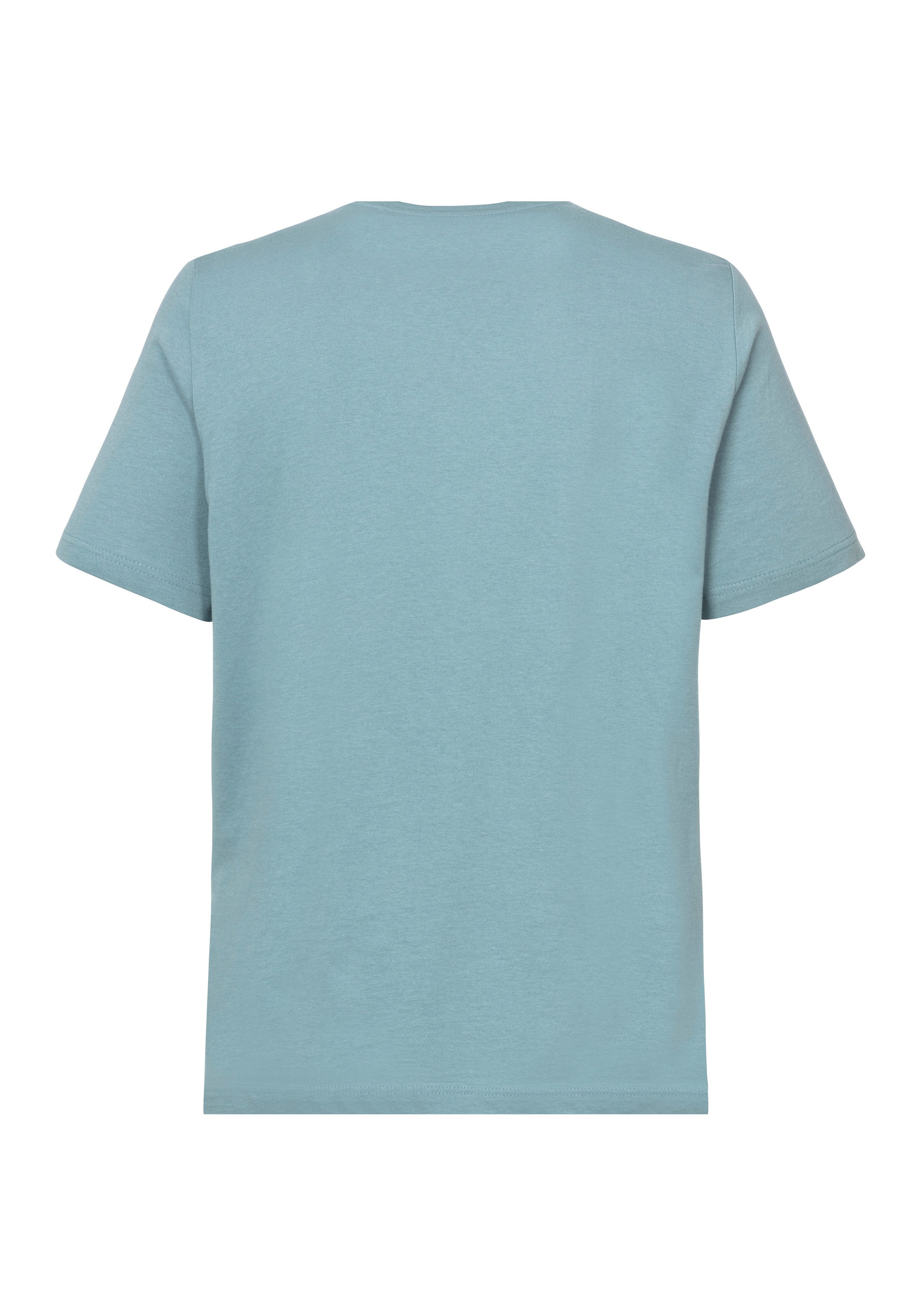 MUSTANG T-Shirt MU Style Alex C Print Kurzarm-Design, bequeme Passform, bedruckte Optik