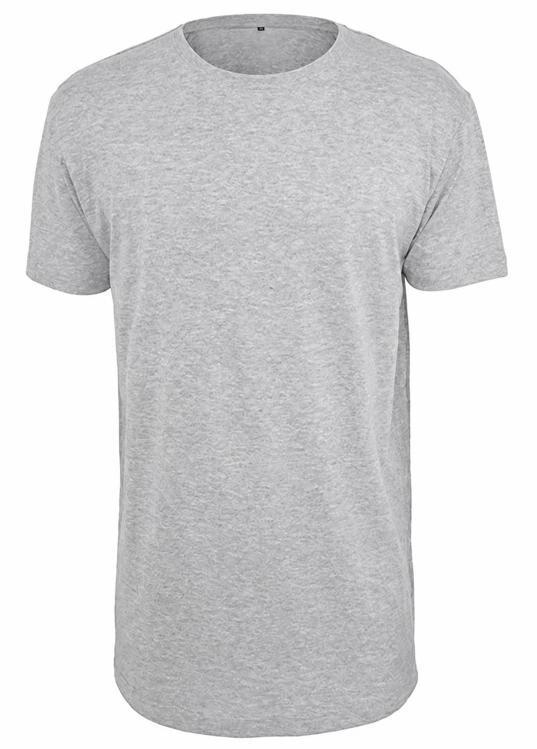 Build Your Brand Rundhalsshirt Shaped Long Herren T-Shirt