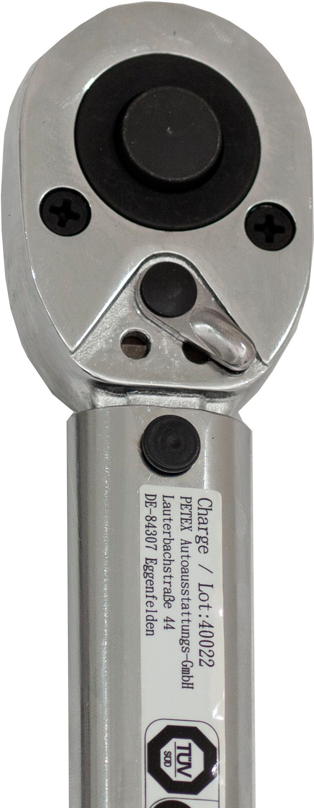 Petex Drehmomentschlüssel 40 - Zoll, 1 210 1/2 und mm, Stecknüsse, inkl. Aufbewahrungsbox Nm, Verlängerung 3 17/19/21