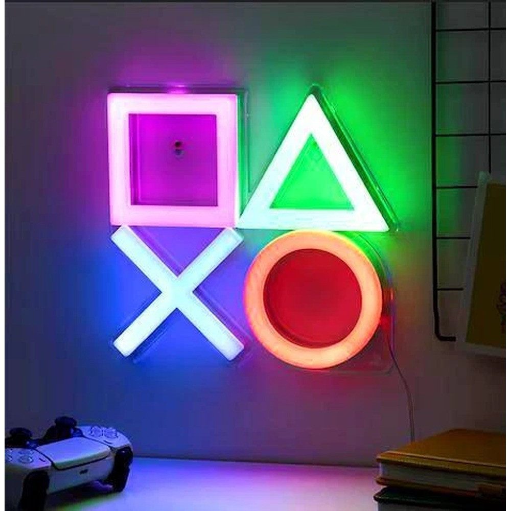 Paladone LED Wandleuchte Playstation, verstellbar, LED, Mit verstellbar und LED.
