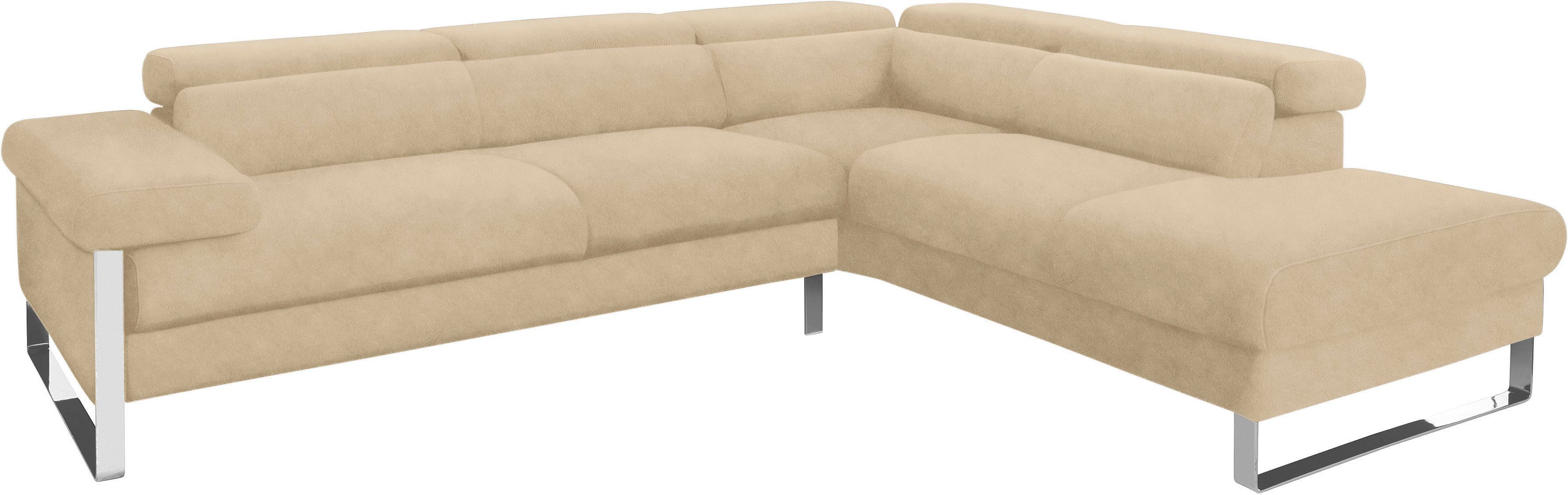 finn, Award glänzend, Fußgestell W.SCHILLIG German 2016, Design cm Chrom Ecksofa Breite 281