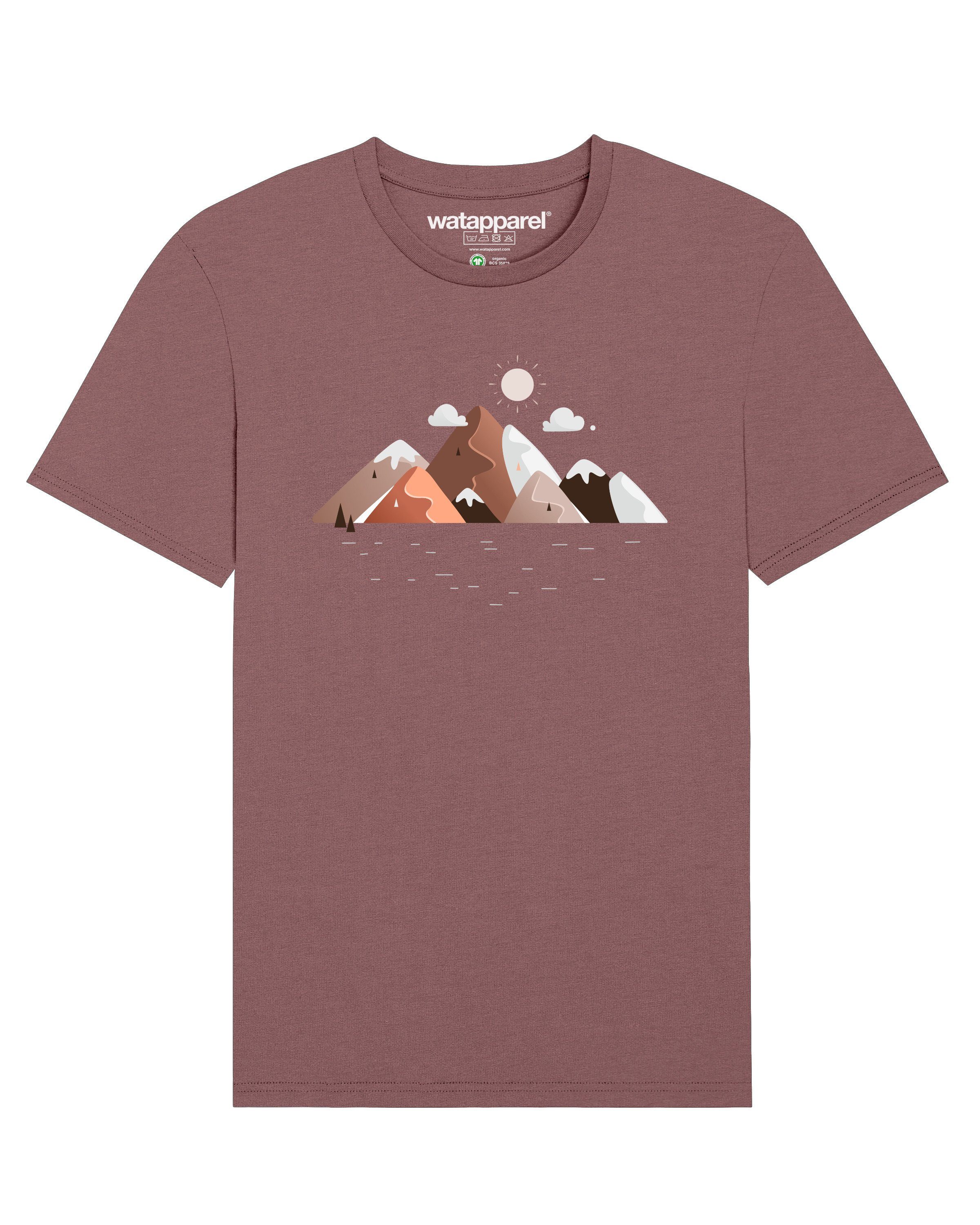 Mountains Moon wat? Apparel Print-Shirt Aloe (1-tlg) &