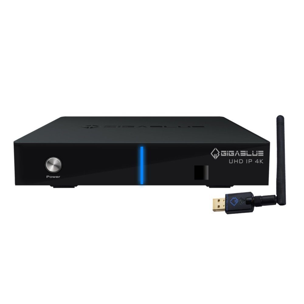 IP mit Dual WiFi IP 600Mbit Gigablue UHD 4K Netzwerk-Receiver