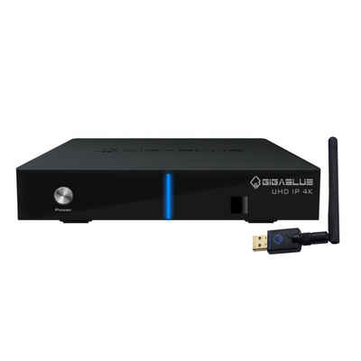 Gigablue UHD IP 4K mit 600Mbit Dual WiFi IP Netzwerk-Receiver