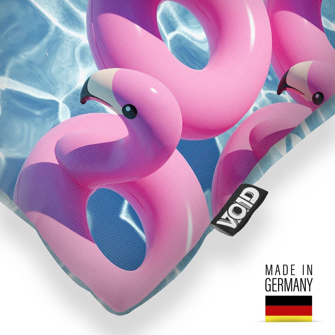 Mee Reisen Urlaub Pool schwimmen Pool-Party aufblasbar Stück), Schwimm-Tier VOID Wasser (1 Sommer Schwimm-Bad rosa Kissenbezug, Flamingo Vögel Tier Sofa-Kissen Badezubehör