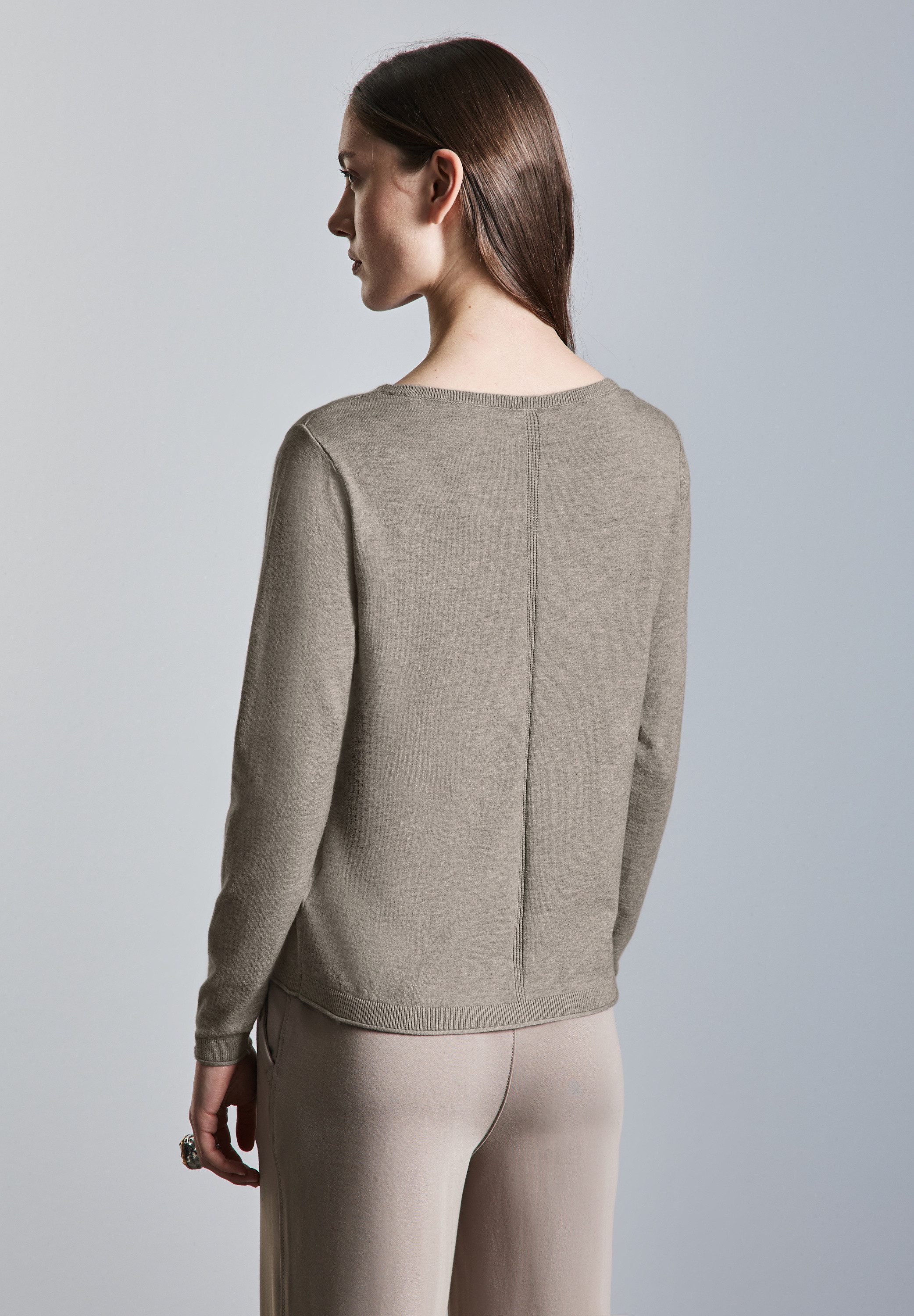 STREET ONE Strickpullover mit U-Boot Ausschnitt günstig online kaufen