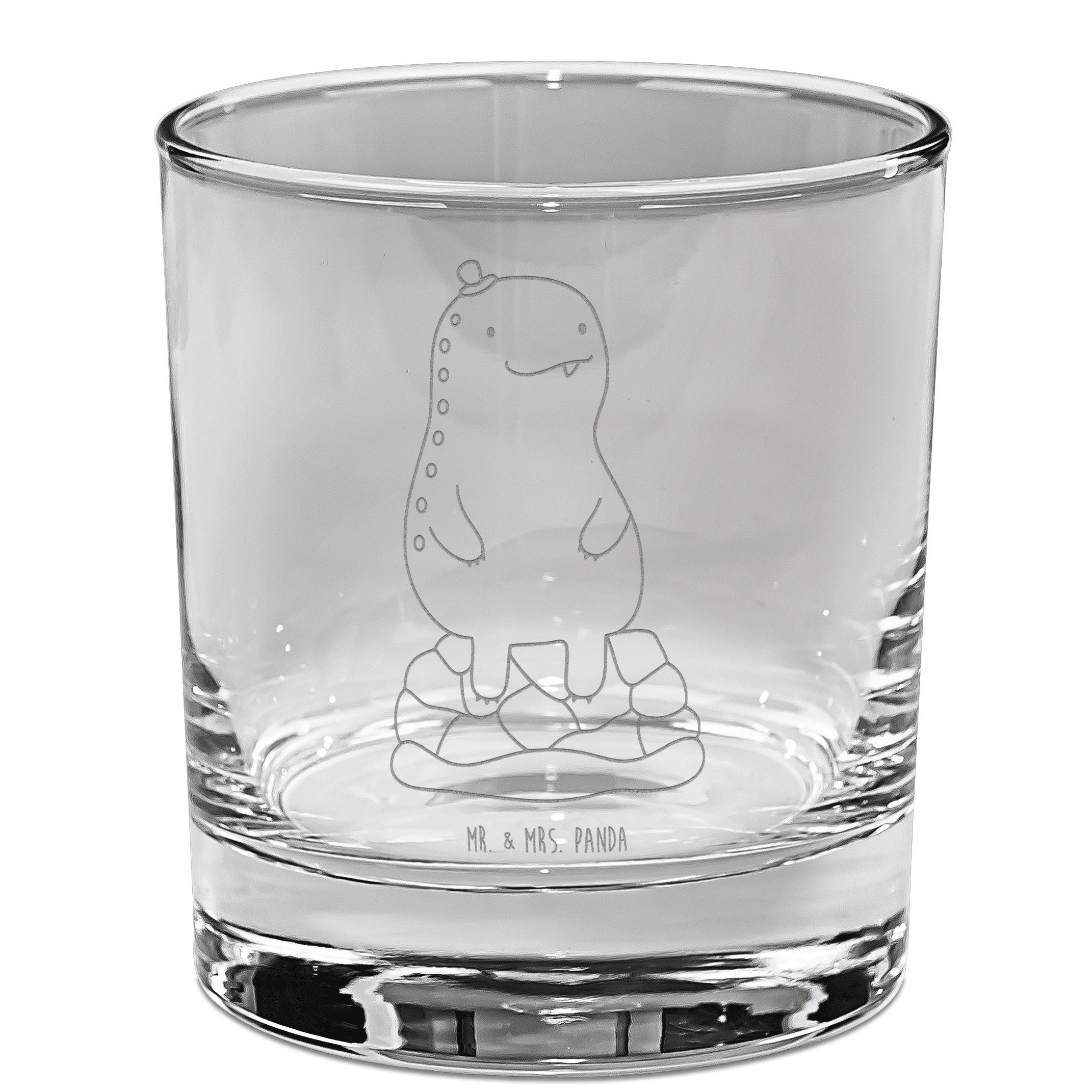Mr. & Mrs. Panda Whiskyglas Schildkröte Pause, Tumbler, Transparent, Whiskyglas, Pause, Achtsamke, Premium Glas, Old Fashioned Glas Whisky Becher Schildkröte