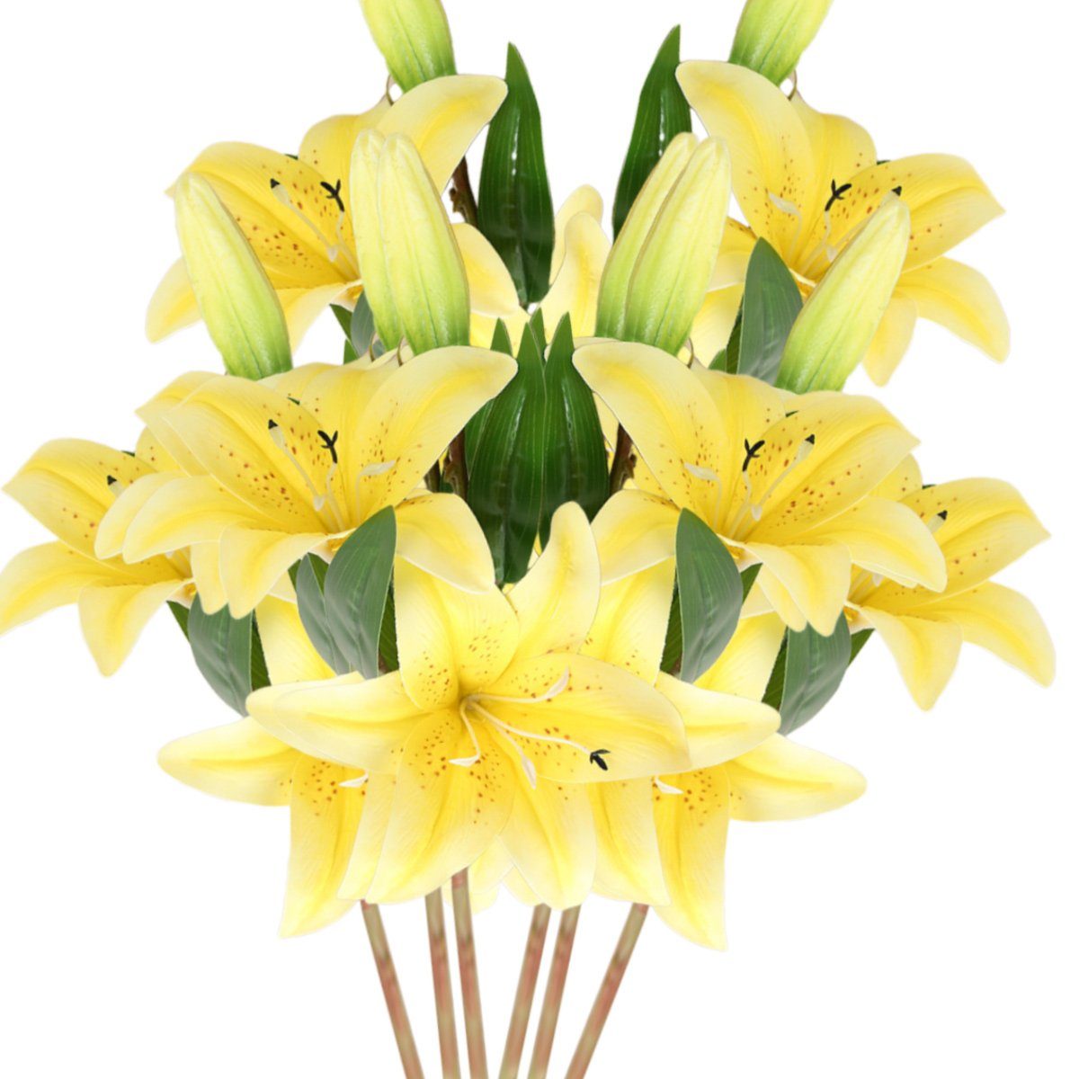 Künstliche Zimmerpflanze Künstliche Blumen,Realistisch,Natürliche Ideal für Hochzeit Sträuße, Jormftte gelb