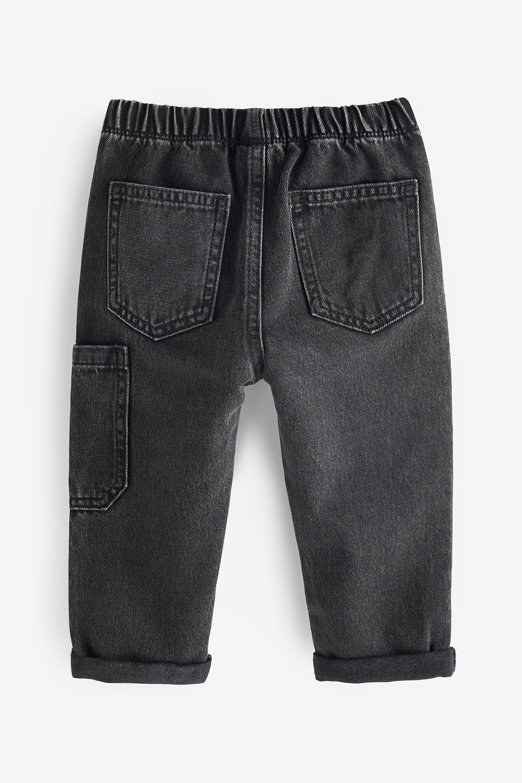 (1-tlg) Denim im Next Utility-Look Jeans Cargojeans Black
