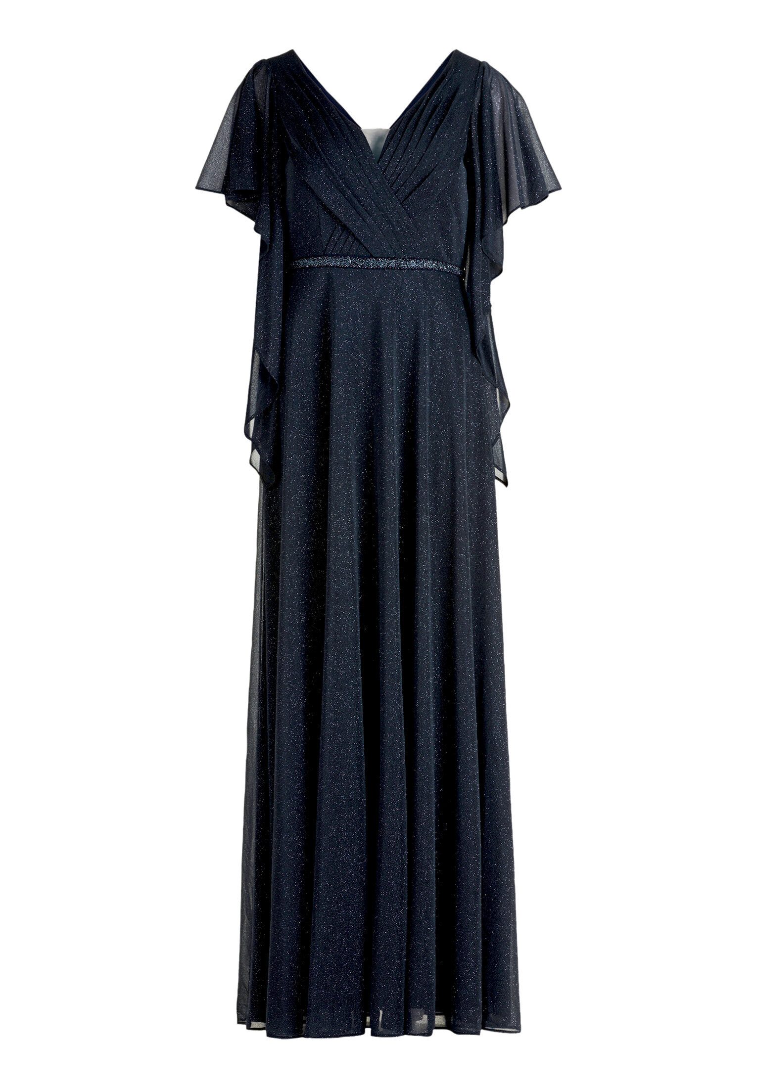 Vera Mont Abendkleid Damen im Glitzer-Look Falten