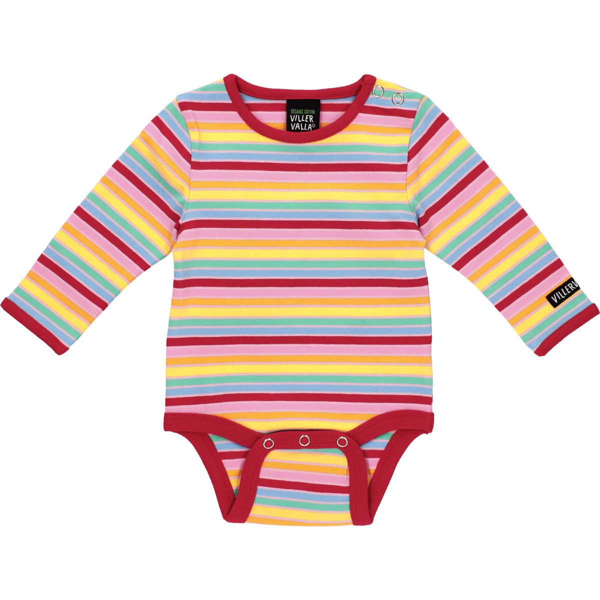 Villervalla Langarmbody Streifen Unisex Kinder (1-tlg) Langarm Einteiler, Body, Longsleeve-Body, Bodysuit, Stretchbody
