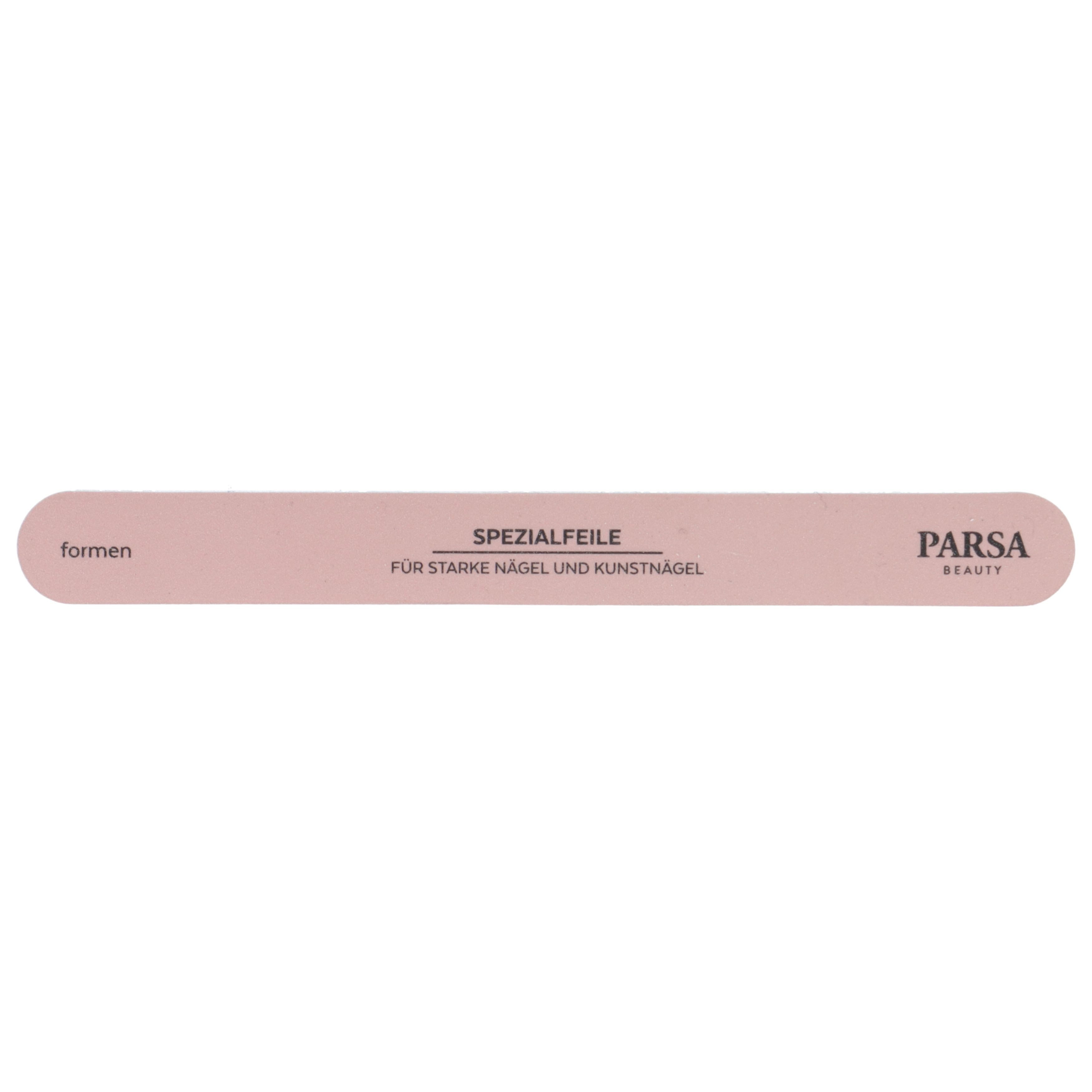 PARSA Beauty Sandblatt-Nagelfeile Essential Spezialfeile für starke Nägel, Maximale Kraft fürs Formen