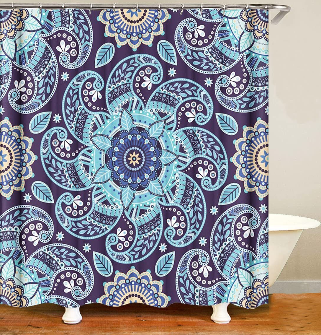 M&W DAS DESIGN Duschvorhang Shower curtains Schimmel Waschbar Bad vorhang 180x200cm