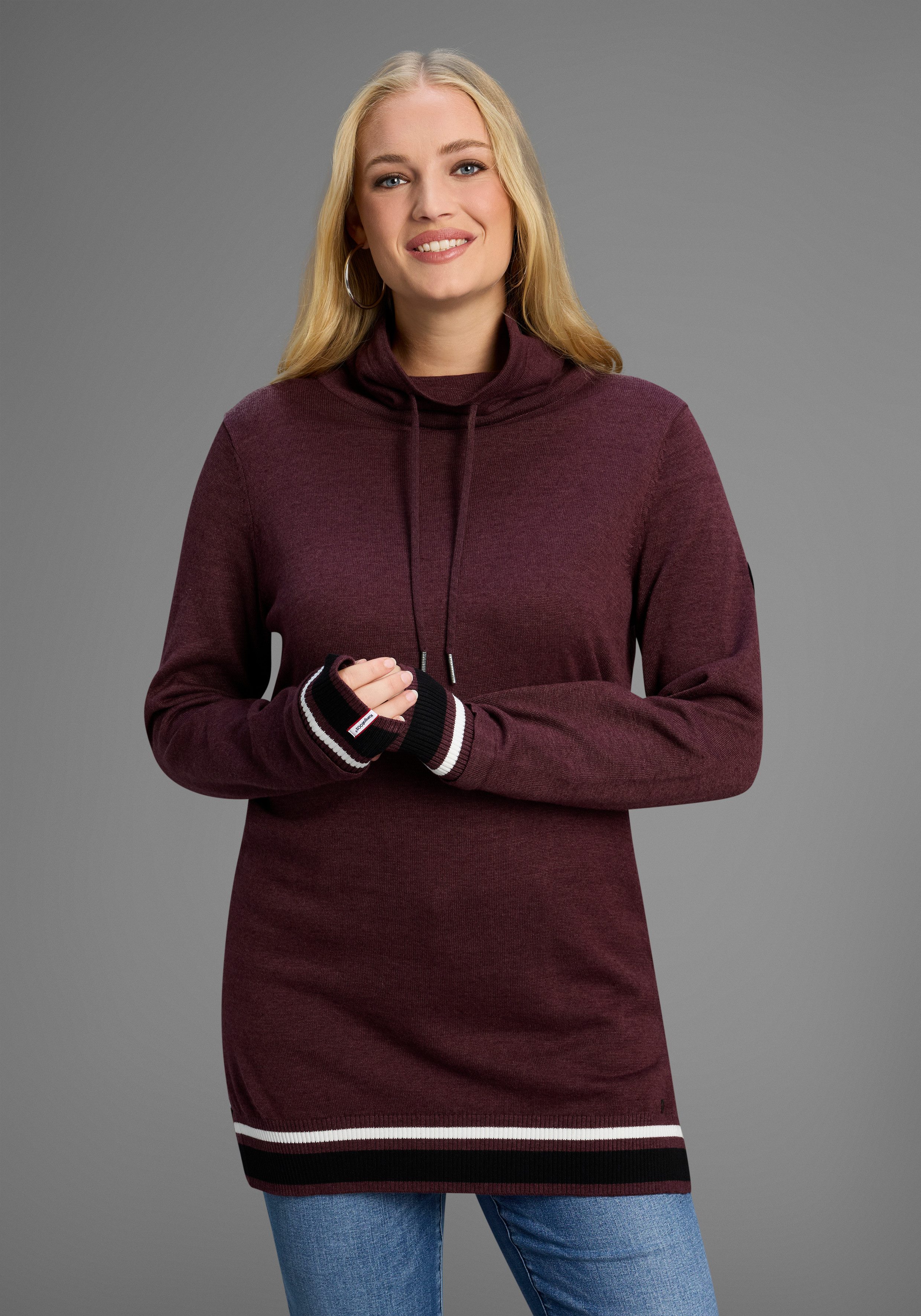 KangaROOS Schalkragenpullover mit hohem Schalkragen auch in großen Größen günstig online kaufen