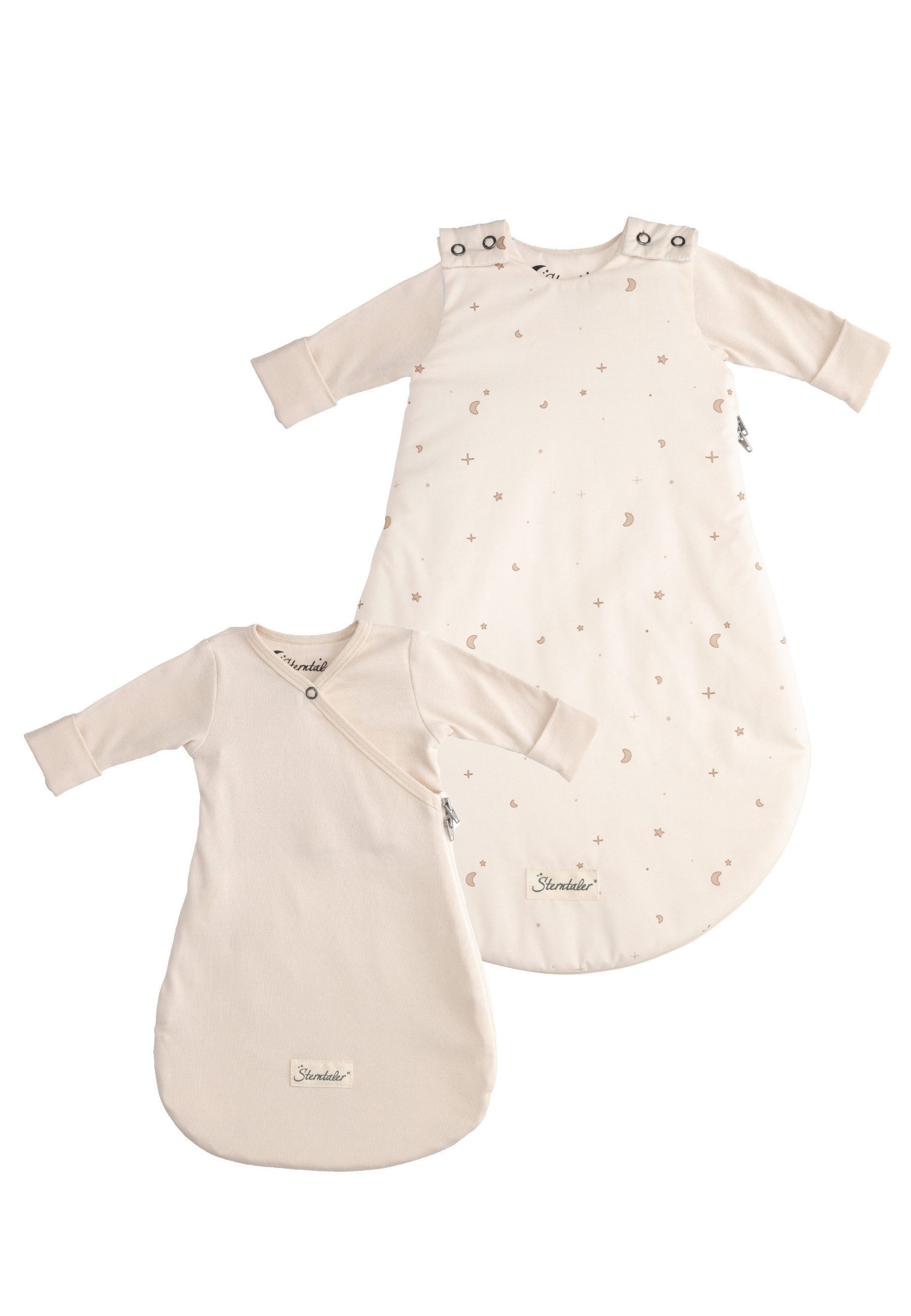 Sterntaler® Babyschlafsack Multipack Schlafsack ENTE Edda (1 tlg), Babyschlafsack-Set in Gr. 50/56 – 3-teilig für kuschelige Nächte