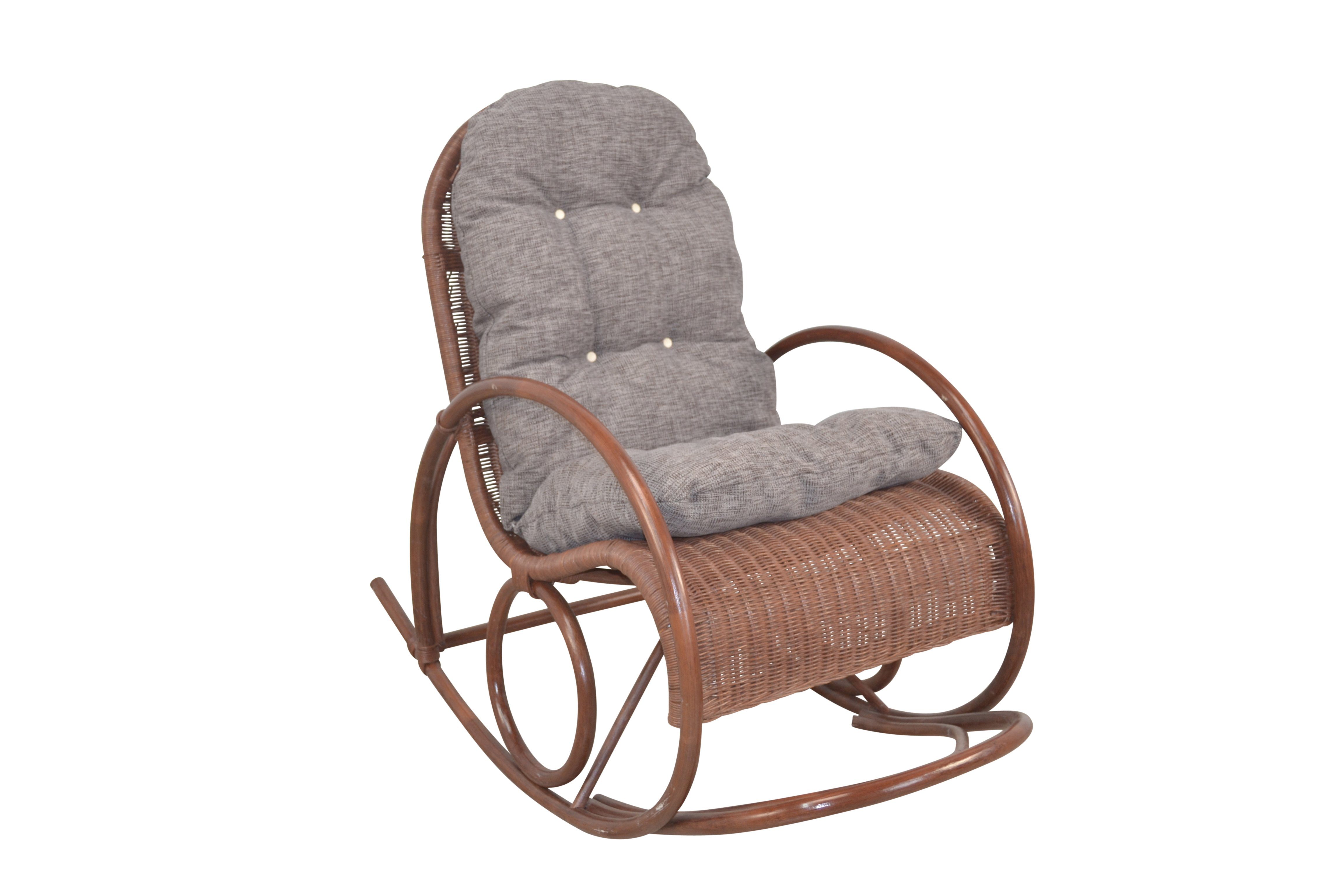 moebel-direkt-online Schaukelstuhl Luisa (Mit Kissenauflage)