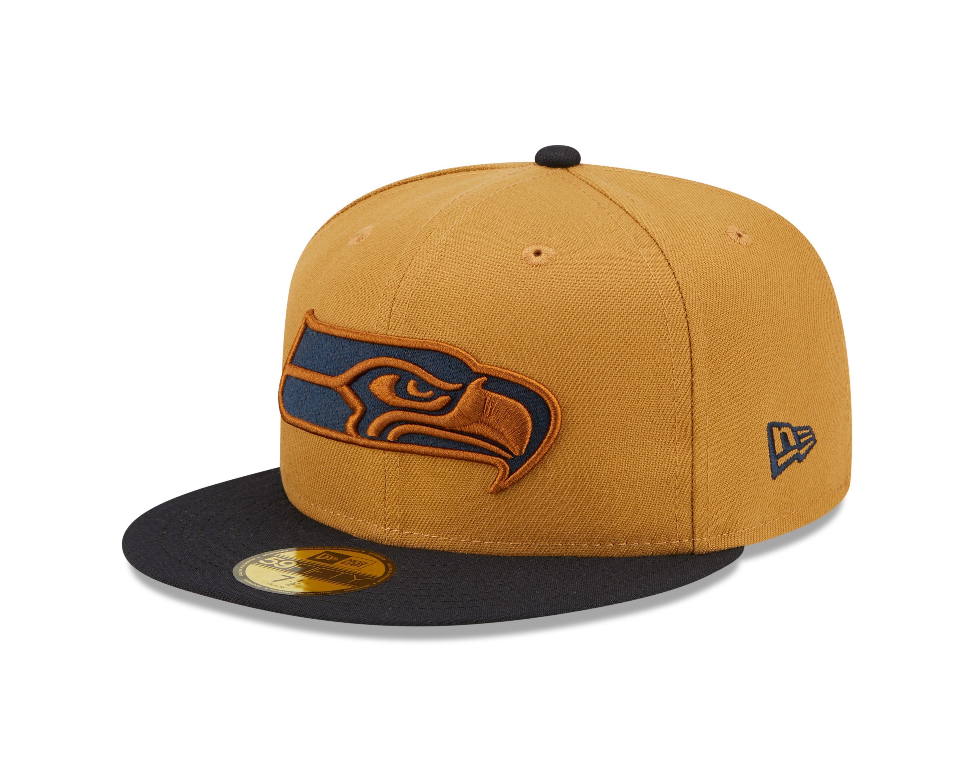 Wheat (1-St) New New Fifty 59 Seahawks Era Seattle Cap Cap Baseball Era
