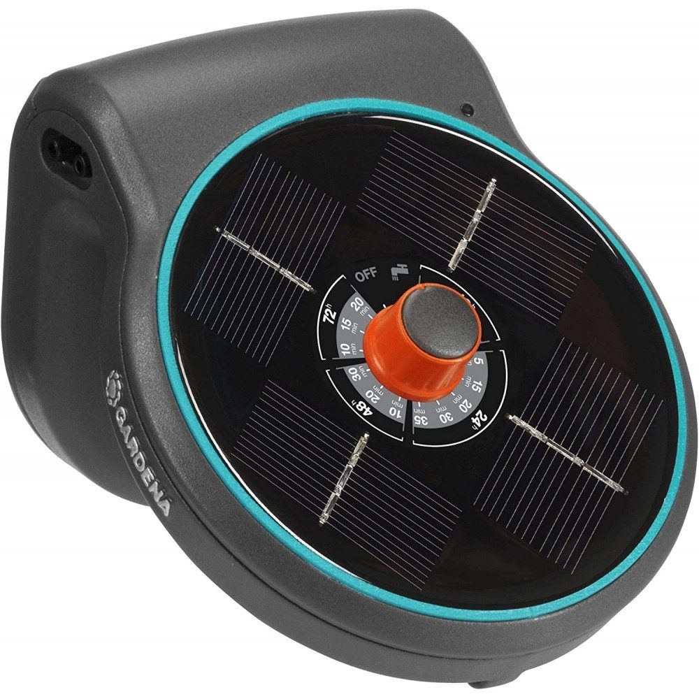 GARDENA Bewässerungsbrause Gardena AquaBloom Solar Bewässerungsautomat-Set für Pflanzen., Solarbetriebene Bewässerung für Balkon und Terrasse