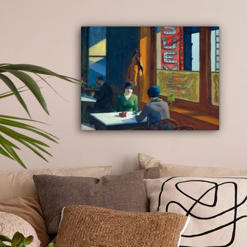 OneMillionCanvasses® Leinwandbild Chop Suey - Edward Hopper, (1 St), Wandbild Leinwandbilder, Aufhängefertig, Wanddeko 40x30 cm