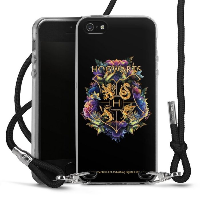 DeinDesign Handyhülle Harry Potter Hogwarts Wappen Hogwarts Emblem Apple iPhone 5 Handykette Hülle mit Band Case zum Umhängen