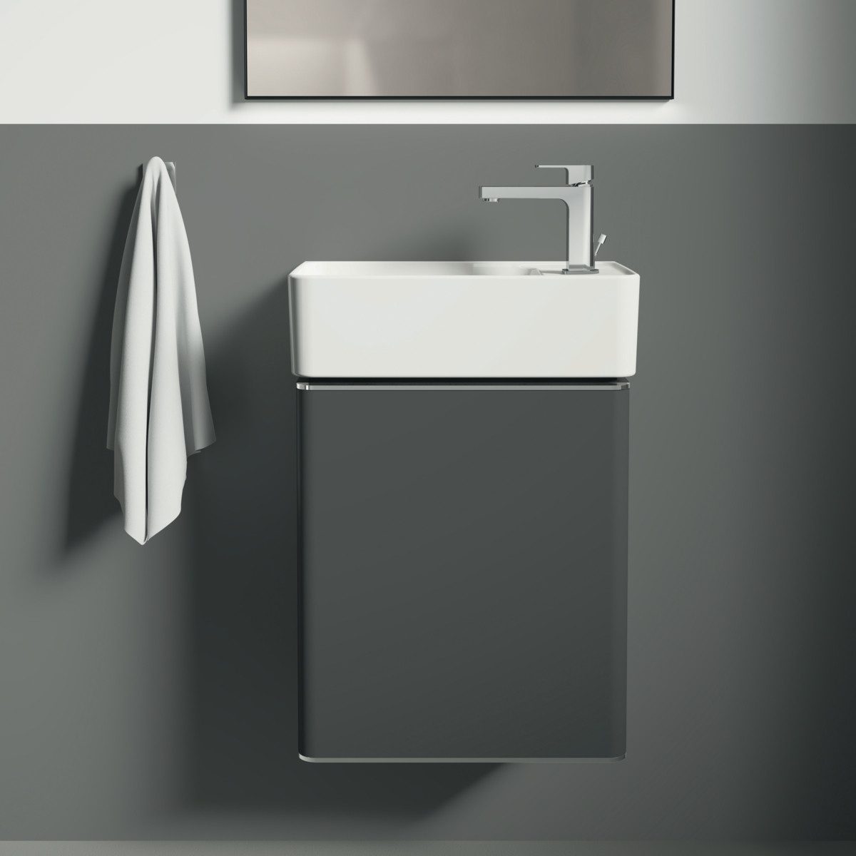 Ideal Standard Handtuchhaken IOM SQUARE, Verdeckte Befestigung und einfache Montage