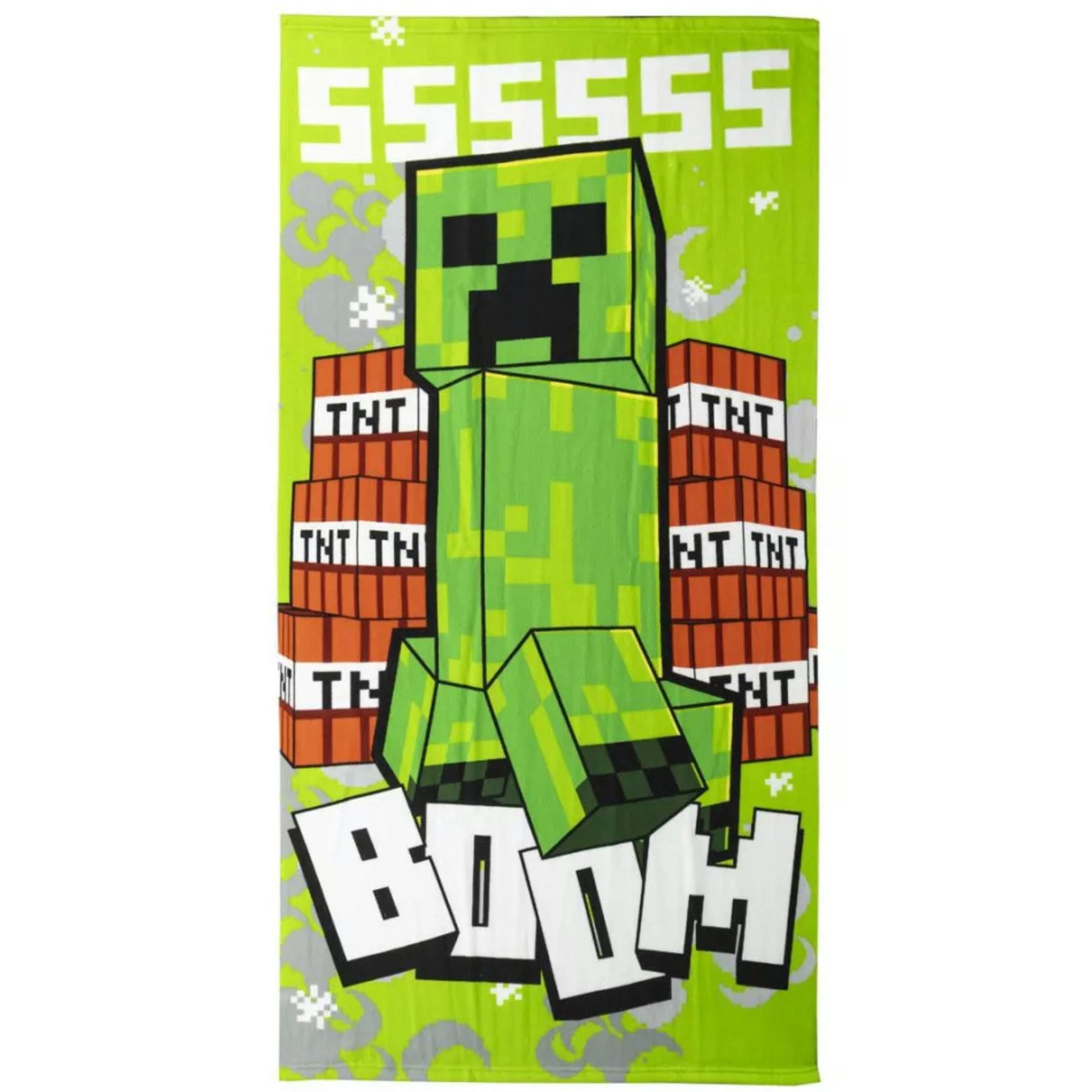 Minecraft Strandtuch MInecraft Creeper Mikrofaser Badetuch günstig online kaufen