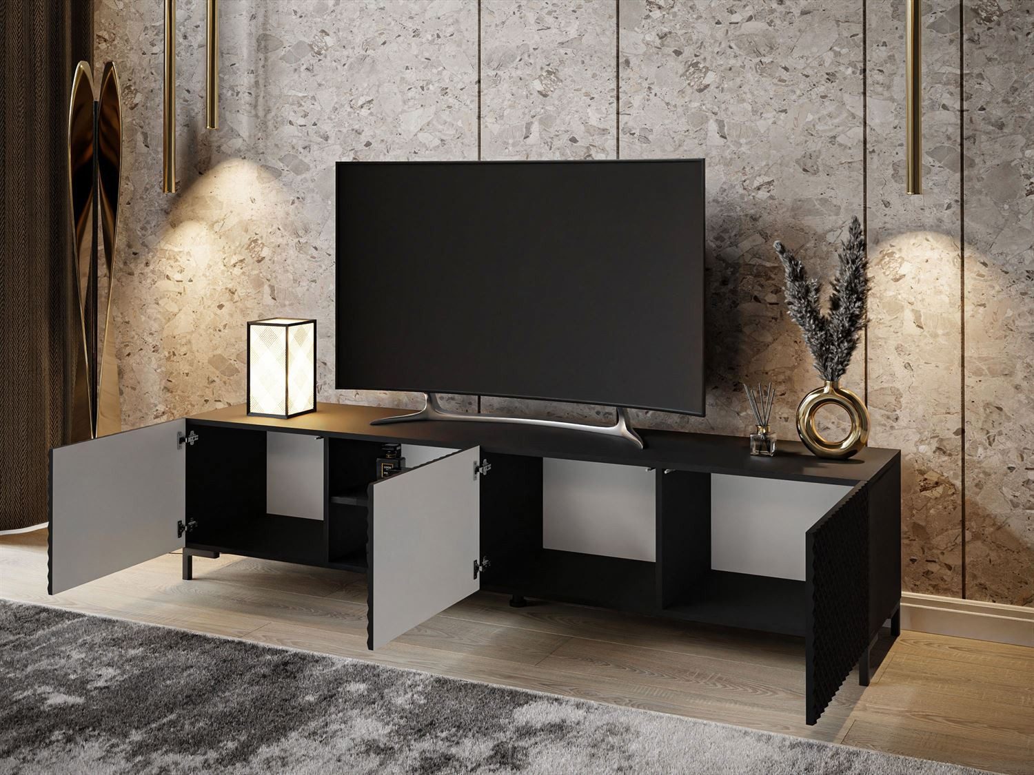 Lookway TV-Schrank GEORGIA auf Beinen