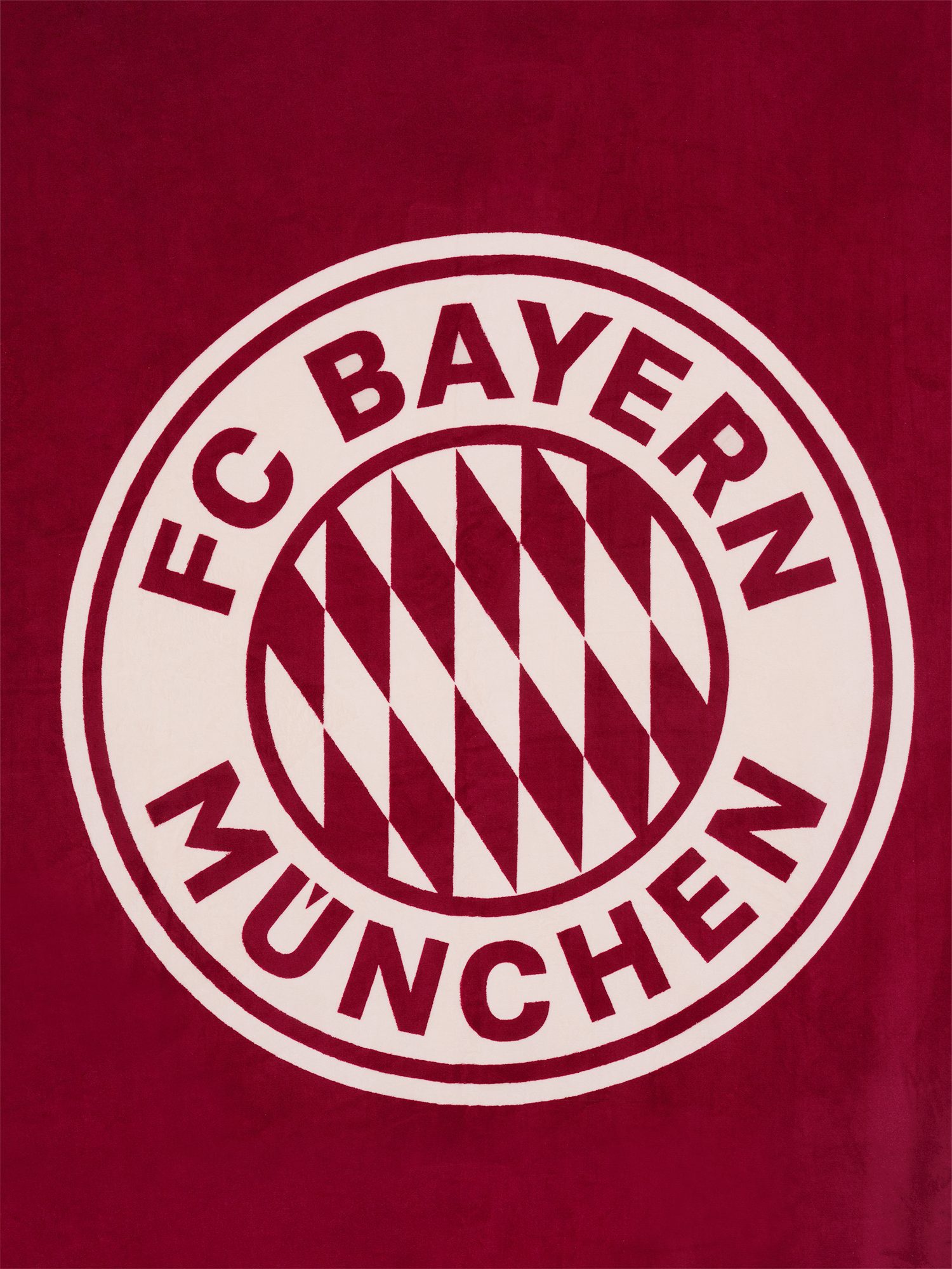 Wohndecke FC Bayern München Kuscheldecke I Sofadecke I Sherpa I Rot, FC Bayern München – Bild 5 von 5