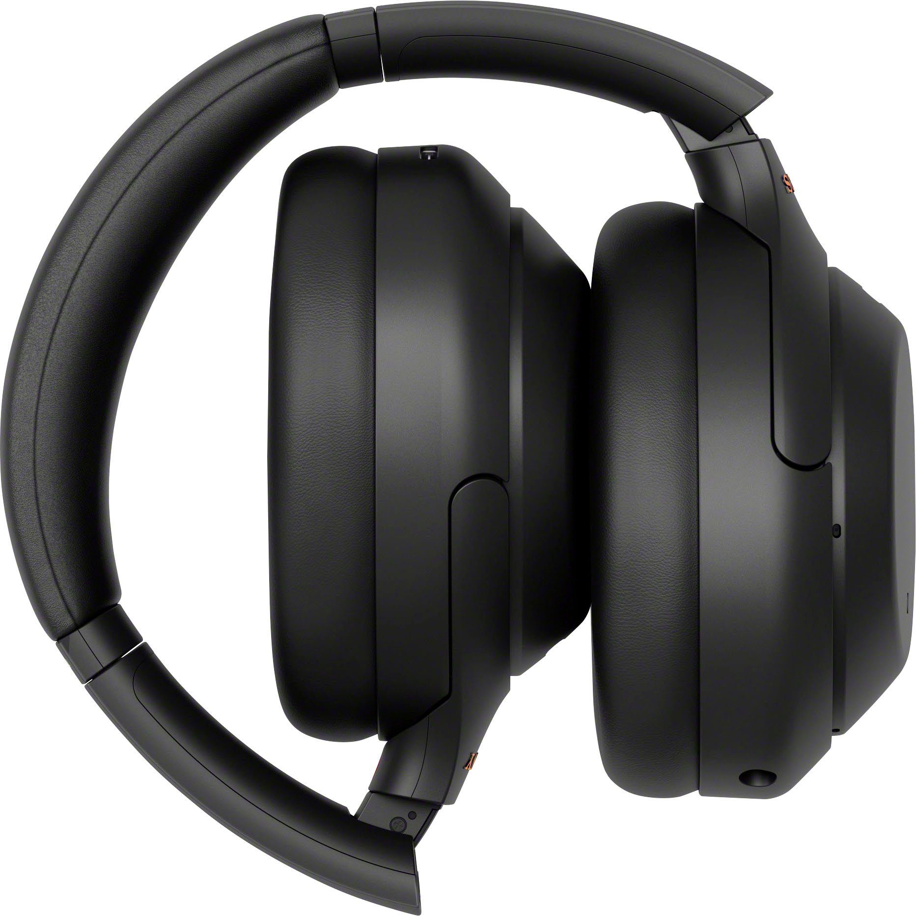 schwarz NFC, Verbindung Schnellladefunktion) (Noise-Cancelling, via WH-1000XM4 Sony NFC, kabelloser Touch Sensor, Over-Ear-Kopfhörer One-Touch Bluetooth,