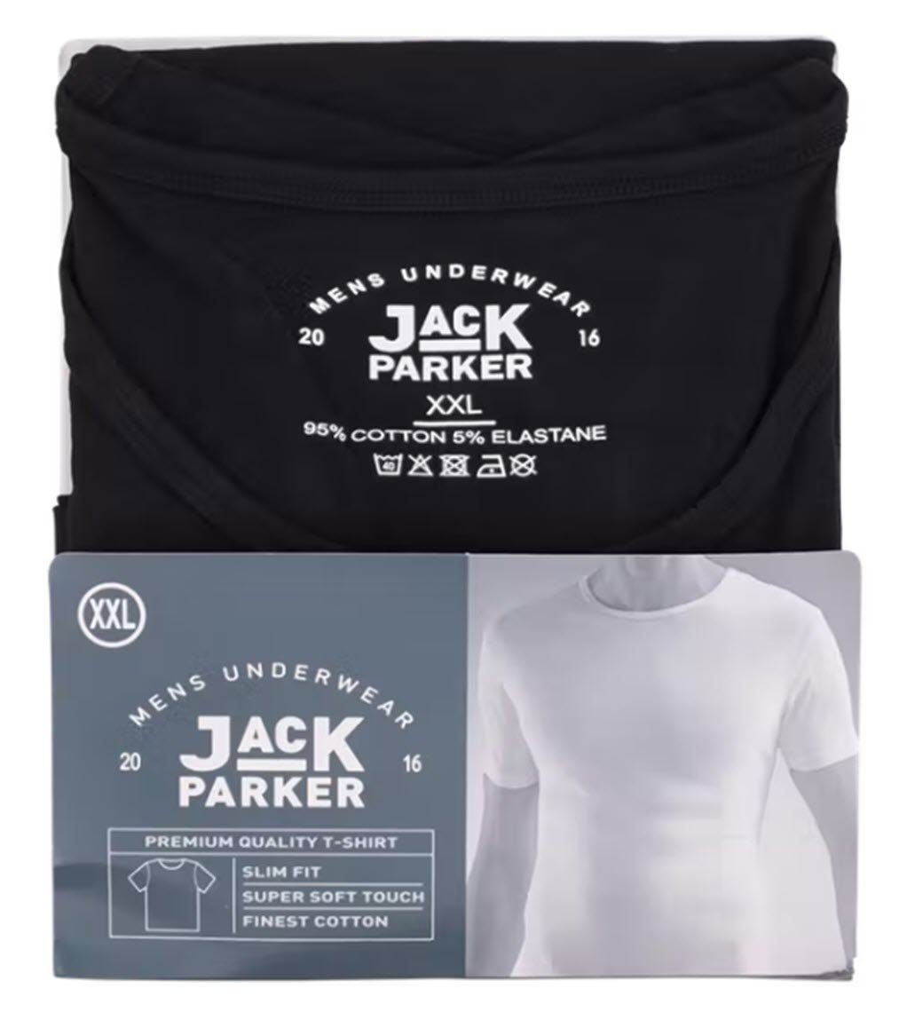 Spectrum T-Shirt 2 Stück Basic Herren T-Shirt rundhals weiss oder schwarz XL