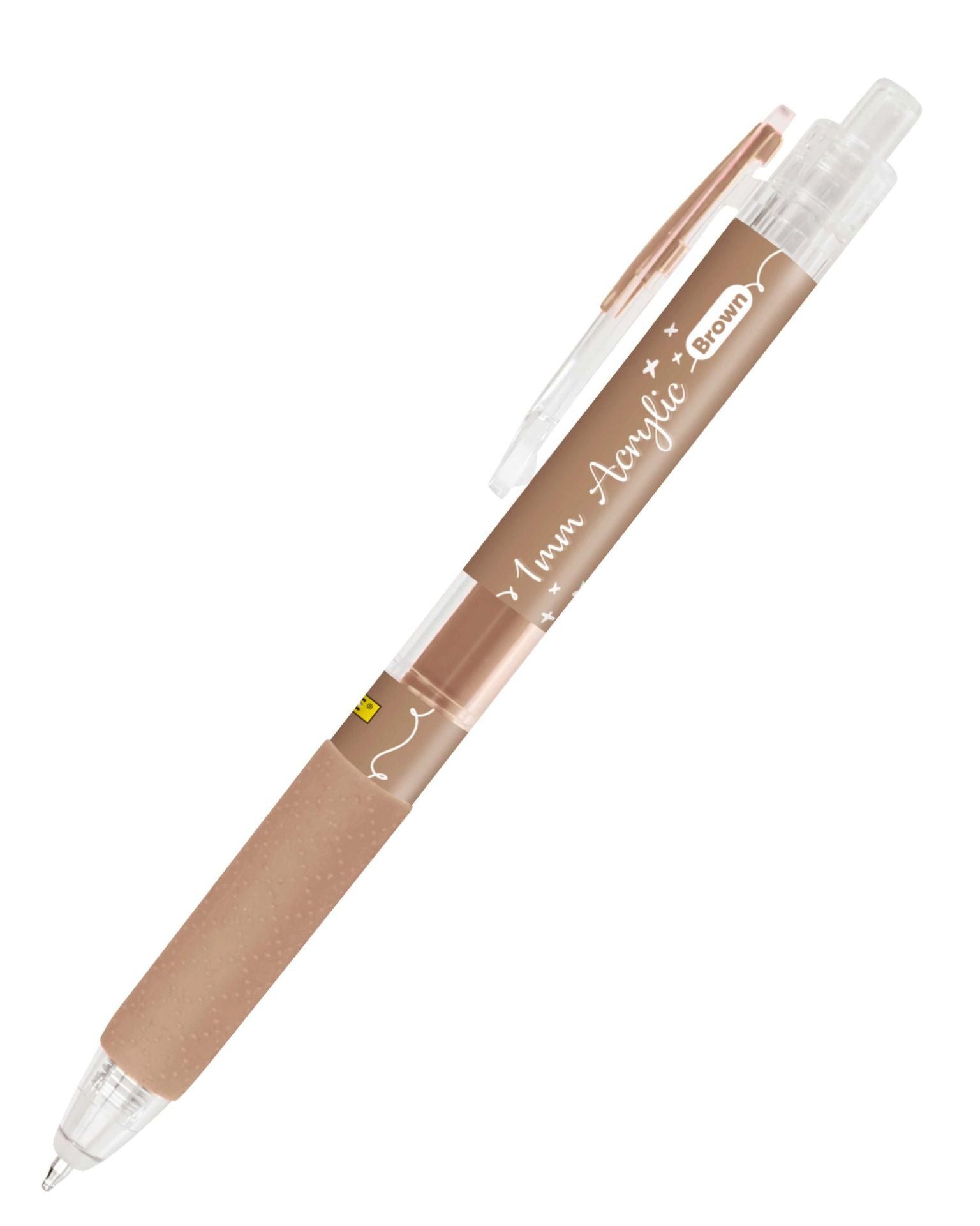 Online Pen Künstlerstift ONLINE Calli.Brush Acrylic Liner Braun 1mm Spitze 12 Farben
