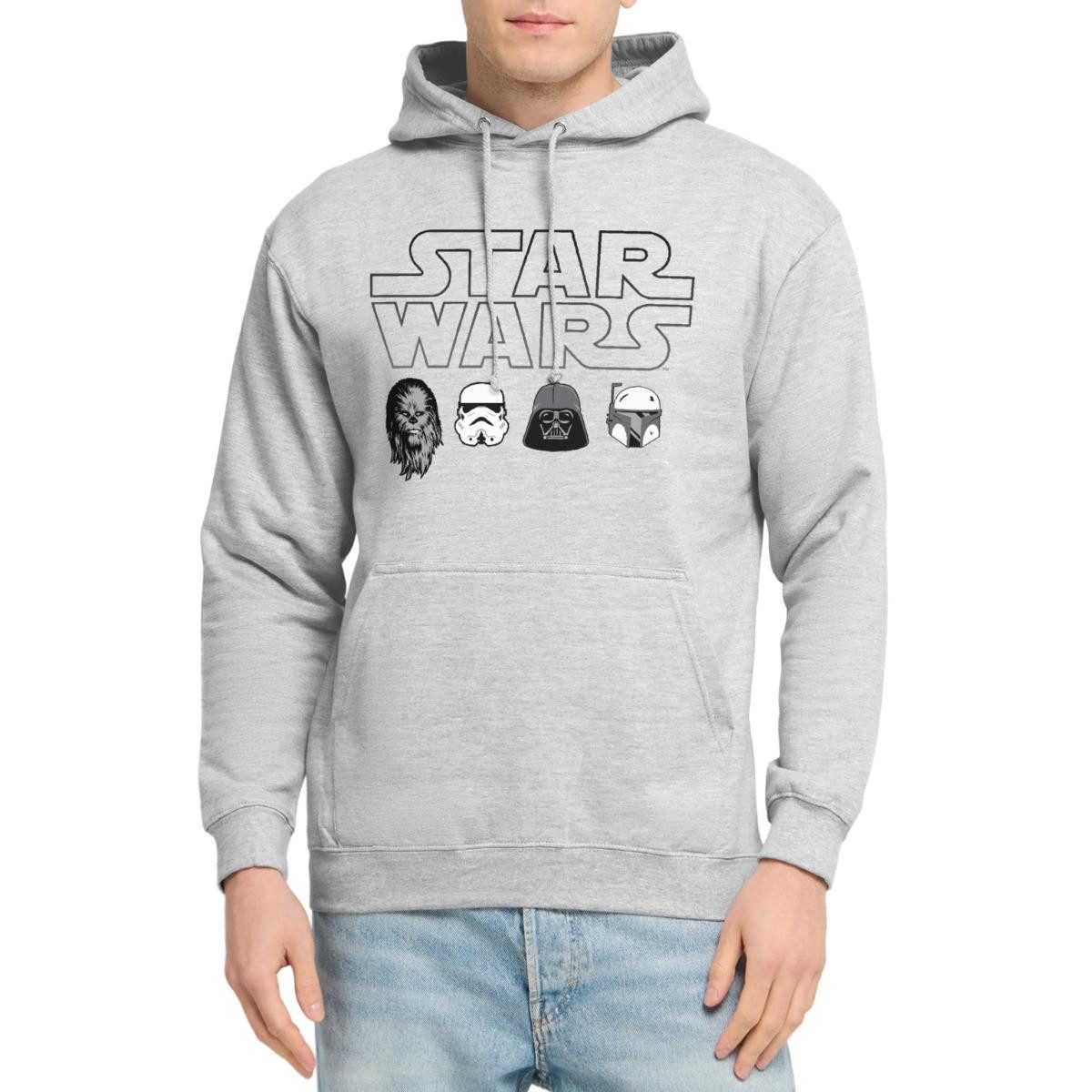 Spreadshirt Hoodie Star Wars Chewbacca Stormtrooper Darth Vader Icons Unisex Hoodie (1-tlg)