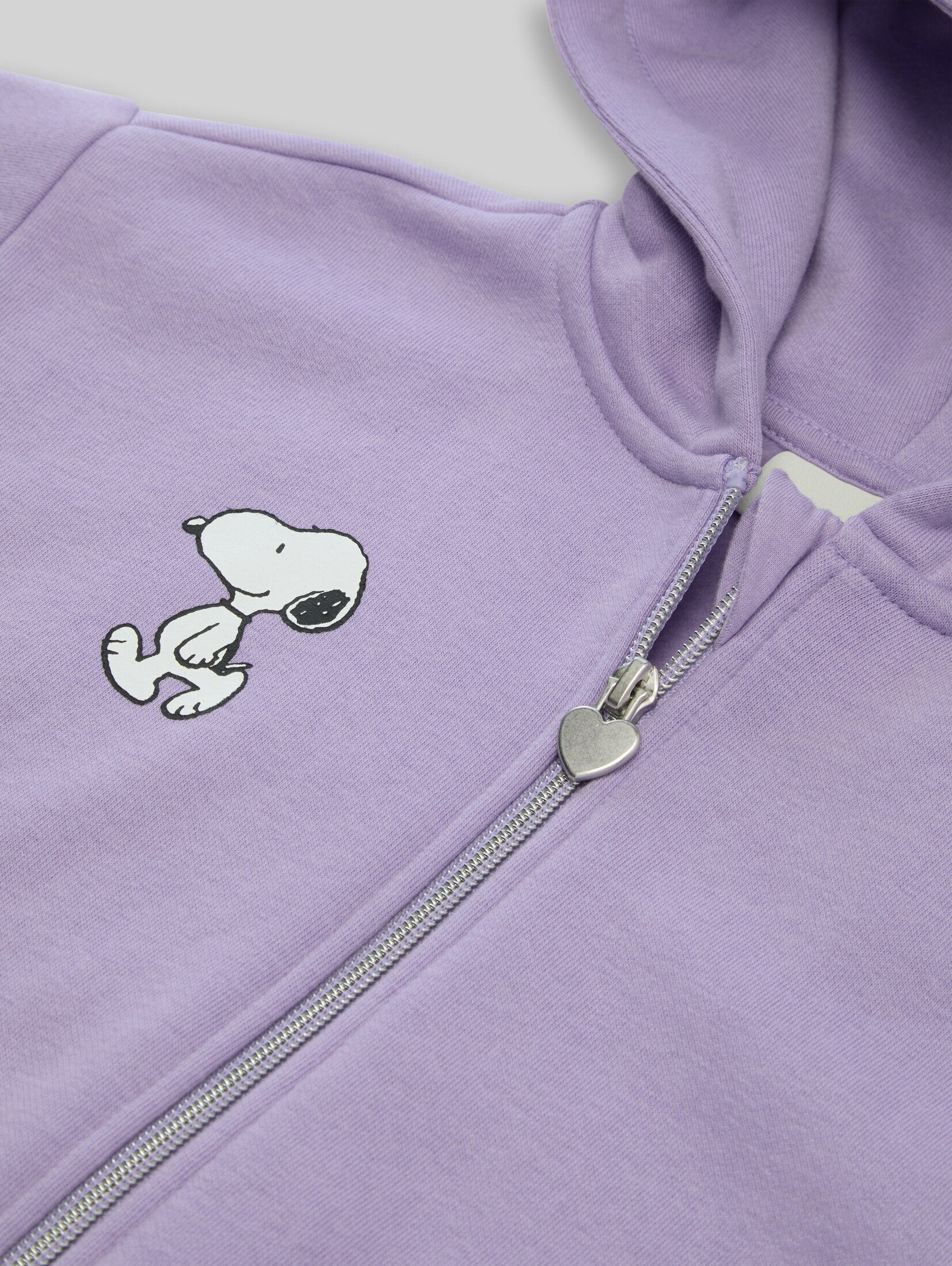 TOM TAILOR Sweatjacke Strick & Sweatshirts Cropped Hoodie Sweatjacke mit Snoopy-Print