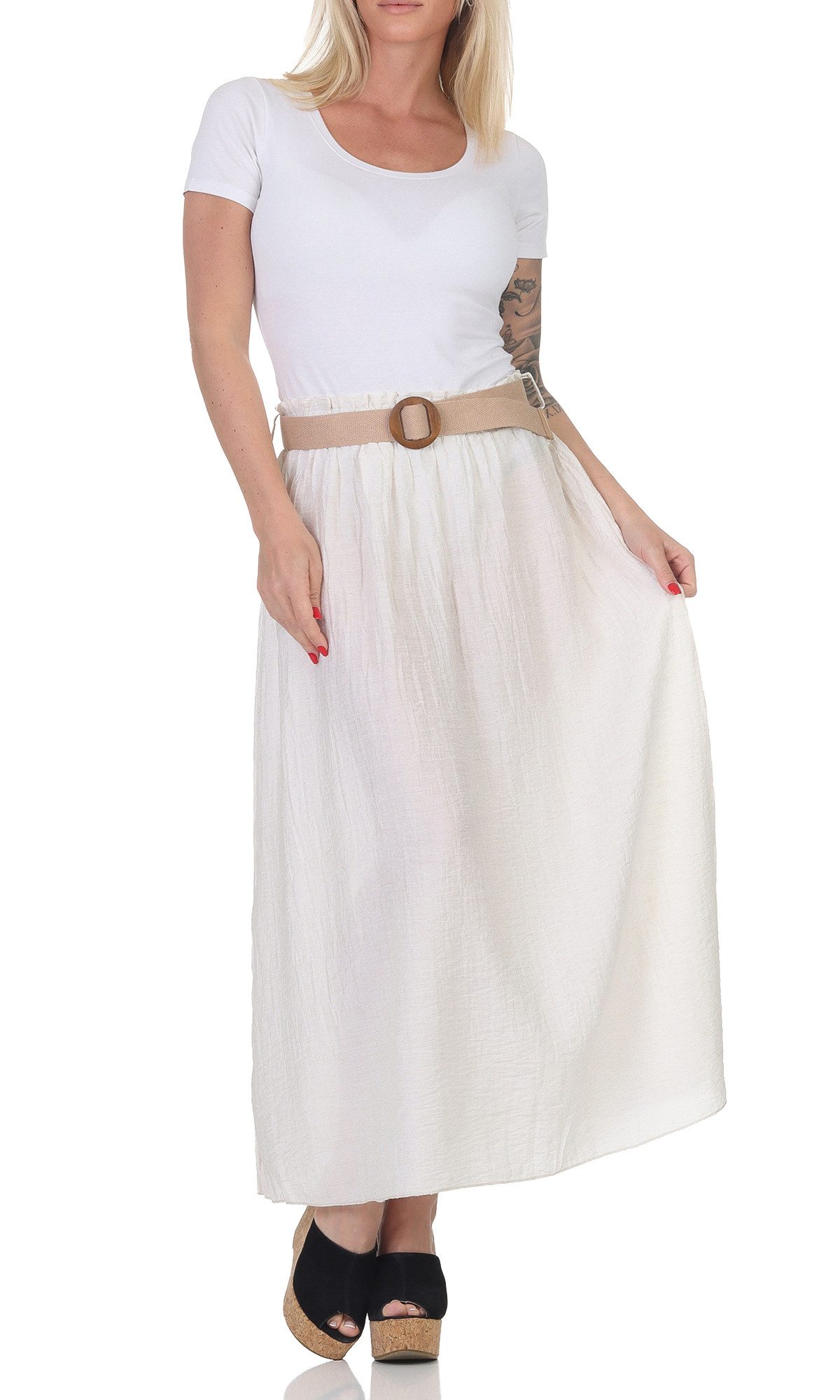 simaranda Sommerrock Damen Rock 31262 36-40 Beige