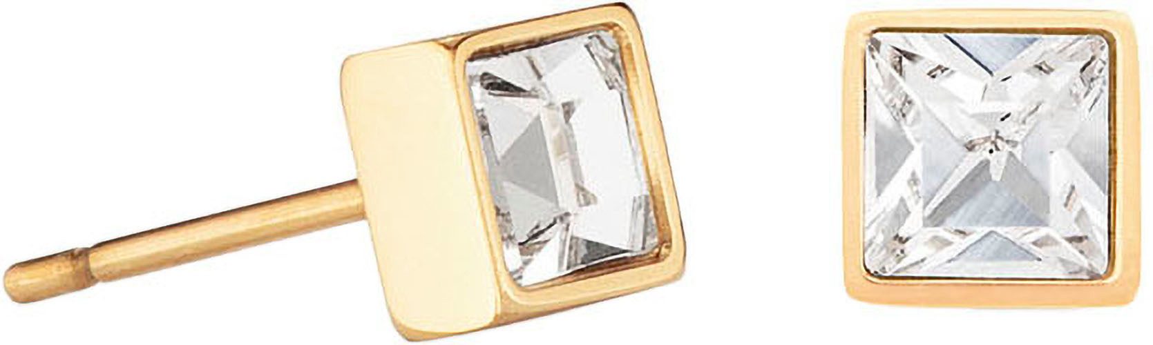 COEUR DE LION Paar Ohrstecker Schmuck Geschenk Edelstahl Brillant Square Wü günstig online kaufen