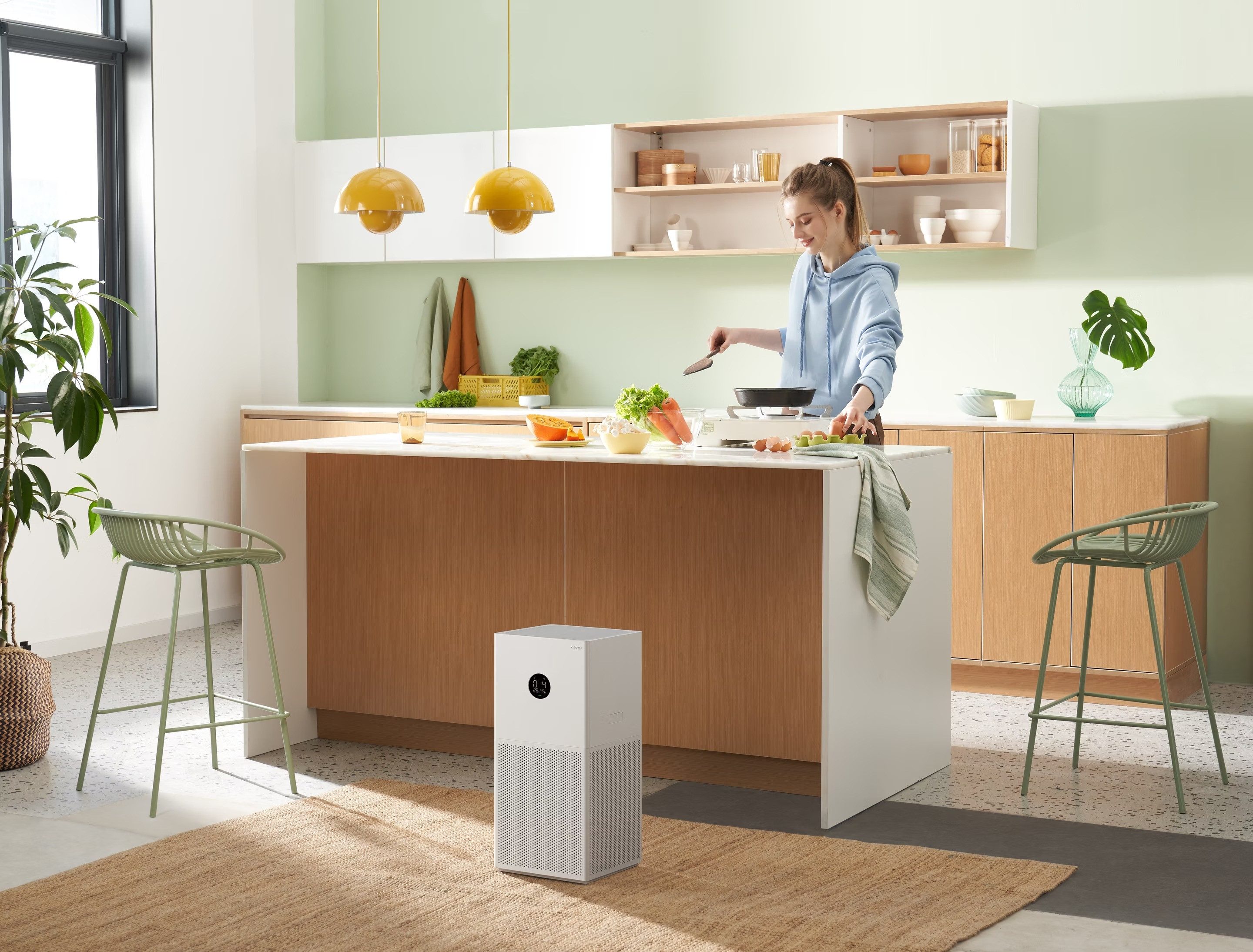 Xiaomi Luftreiniger Smart Air Purifier 4 Lite, für 43 m² Räume, Xiaomi Smart Air Purifier 4 Lite Luftreiniger 25-43 m² smart