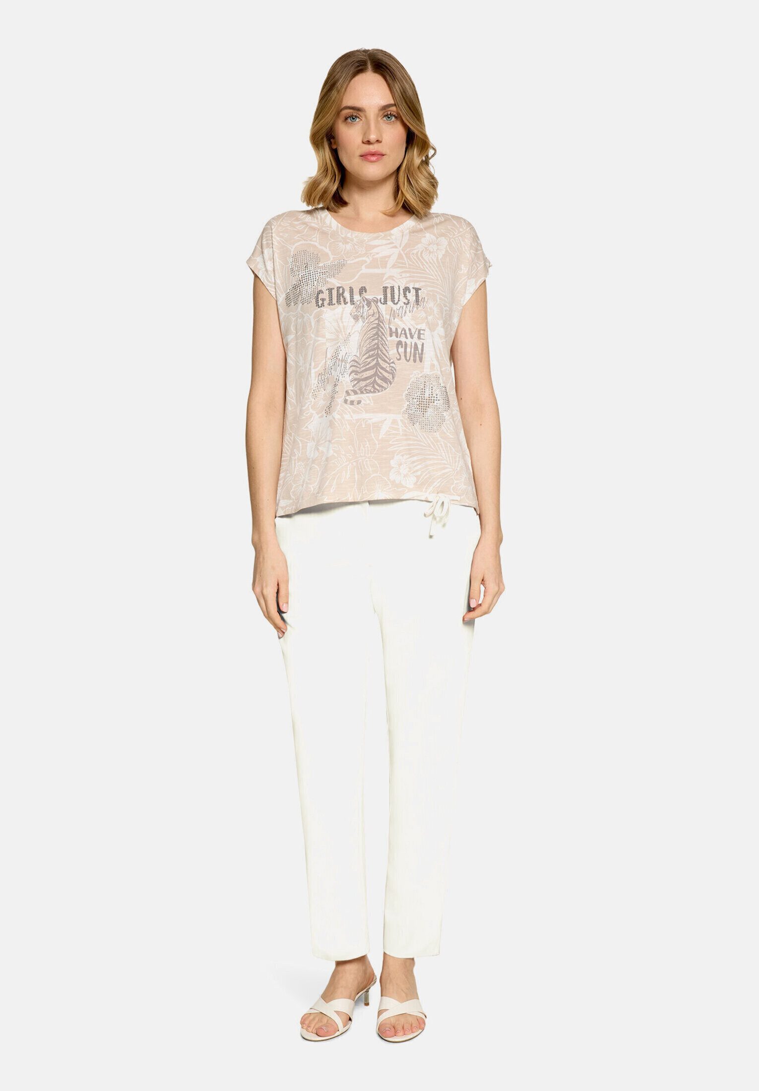 Betty Barclay Kurzarmshirt Damen mit Tunnelzug (1-tlg)