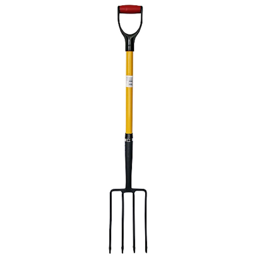 PROREGAL® Spatengabel Dunggabel Mistgabel Mistforke Heugabel Streugabel mit D-Griff aus Glas