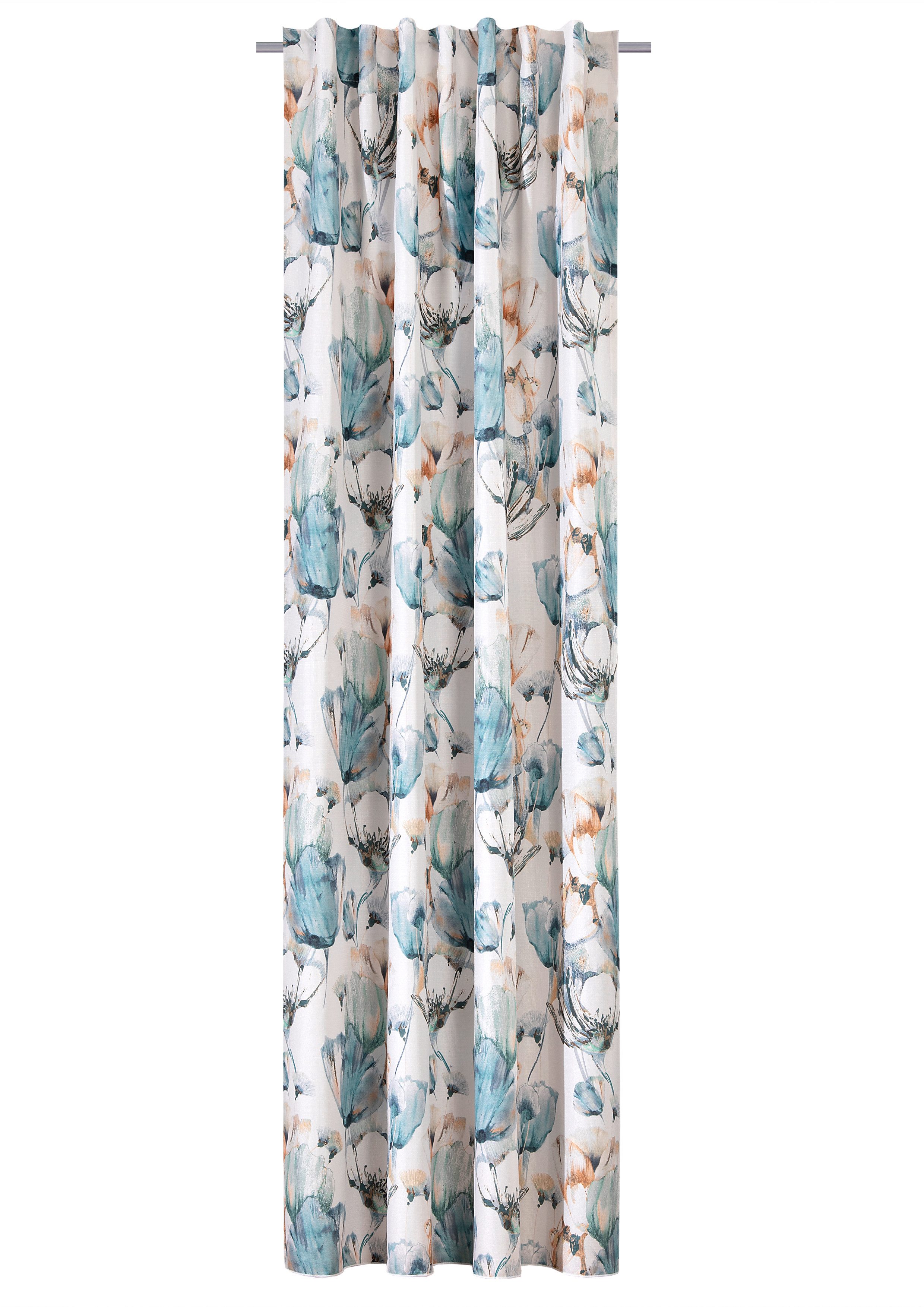 Verdi Vorhang Schal mit verdeckten Schlaufen Laurette 140 x 245 cm (1 St), Multifunktionsband, halbtransparent