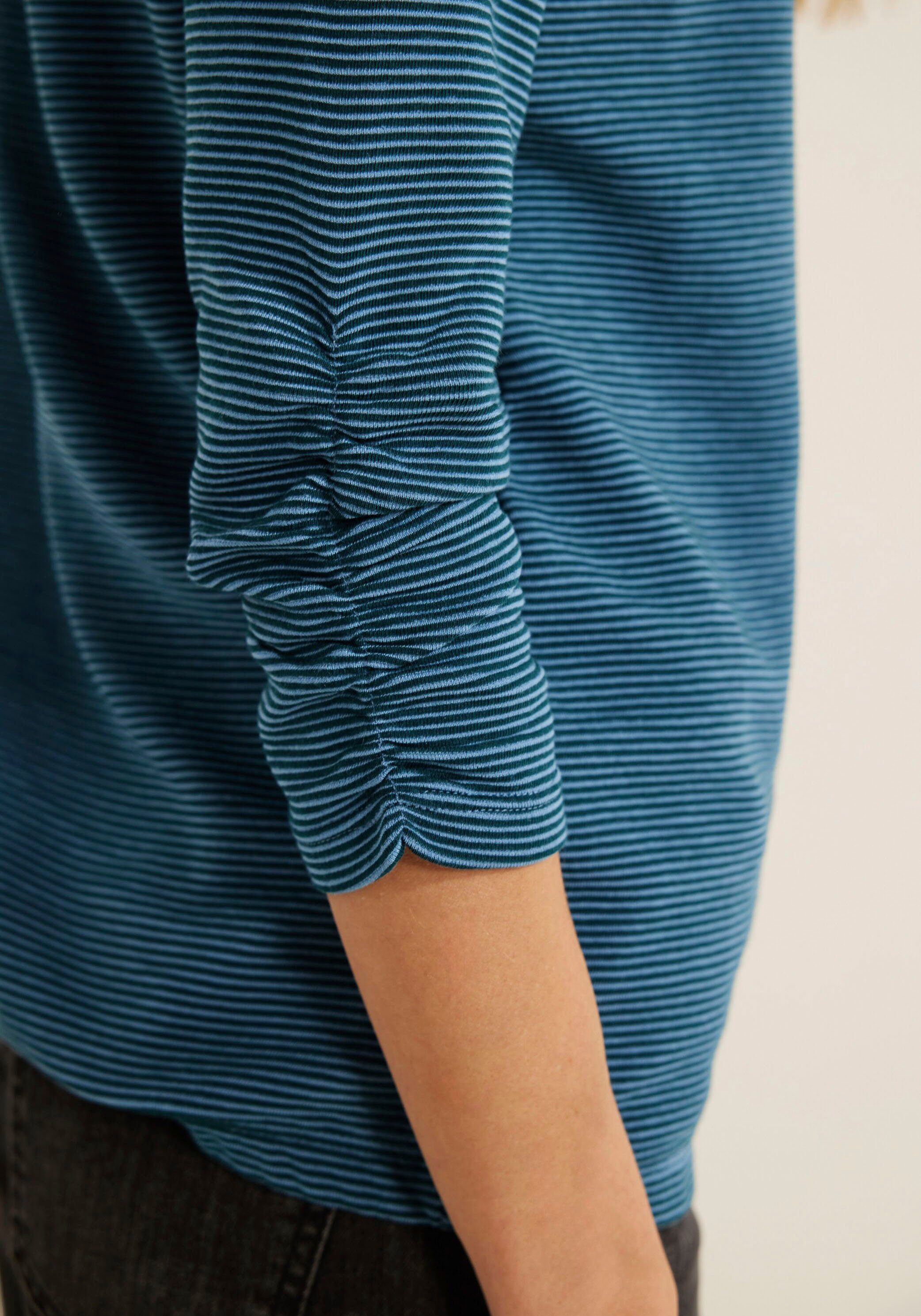 adriatic überschnittenen leicht blue Cecil 3/4-Arm-Shirt Schultern mit