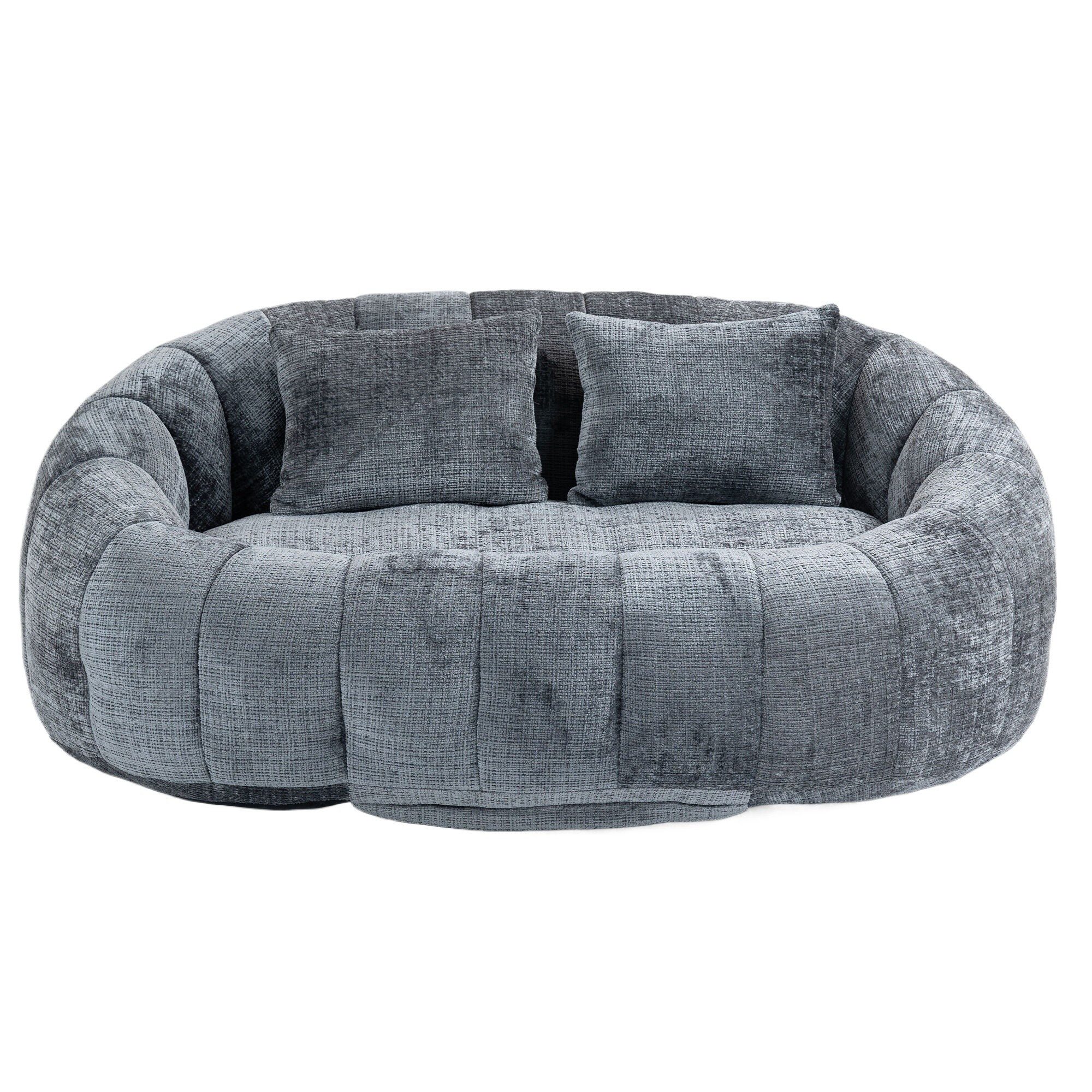 LVHOM Sitzsack 145x95x63cm XXL Lounge-Sofa: Komfort für Zwei mit 2 extra Na günstig online kaufen