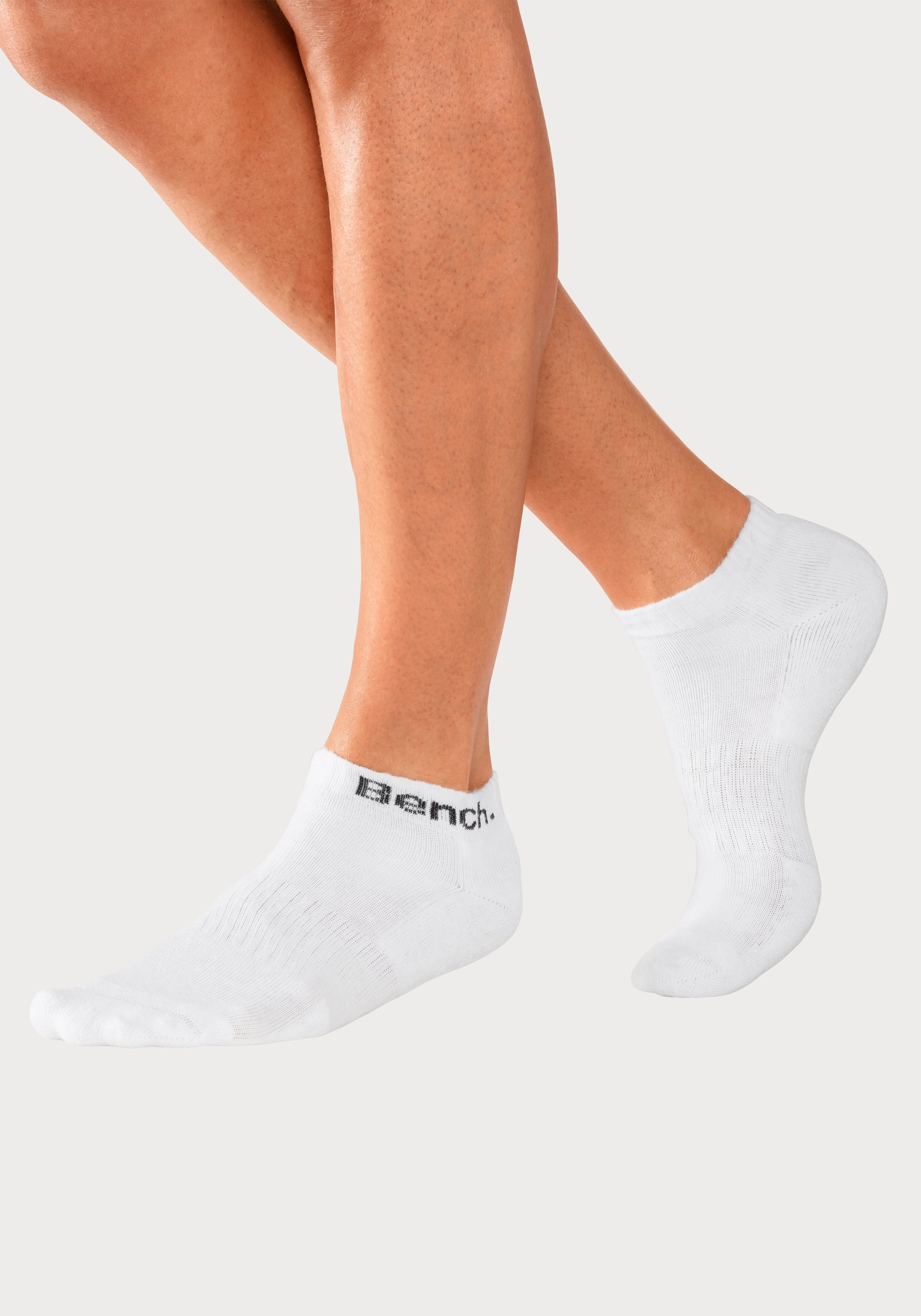 Bench. Sportsocken Damen Herren Tennis Kurzsocken (Packung, 12-Paar, Quarter socken Gr. 35-38 bis 47-48) mit Halbfußfrottee und Mittelfußgummi