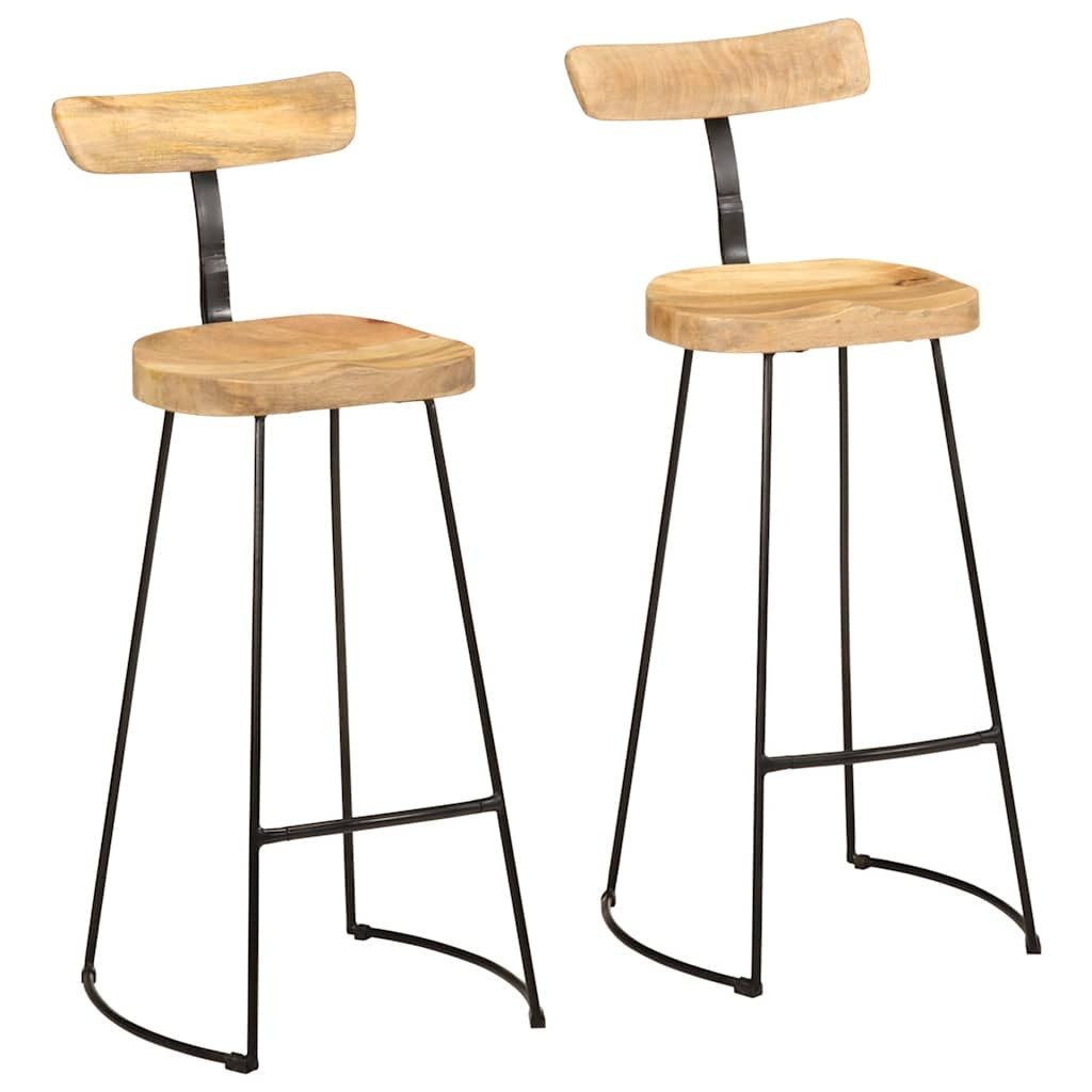 Barhocker Barhocker 2 Stk. 49x43x103 cm Massivholz