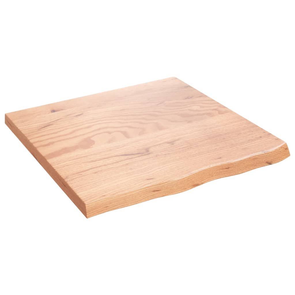 Eiche cm Tischplatte furnicato Massivholz Behandelt 60x60x(2-4) Hellbraun
