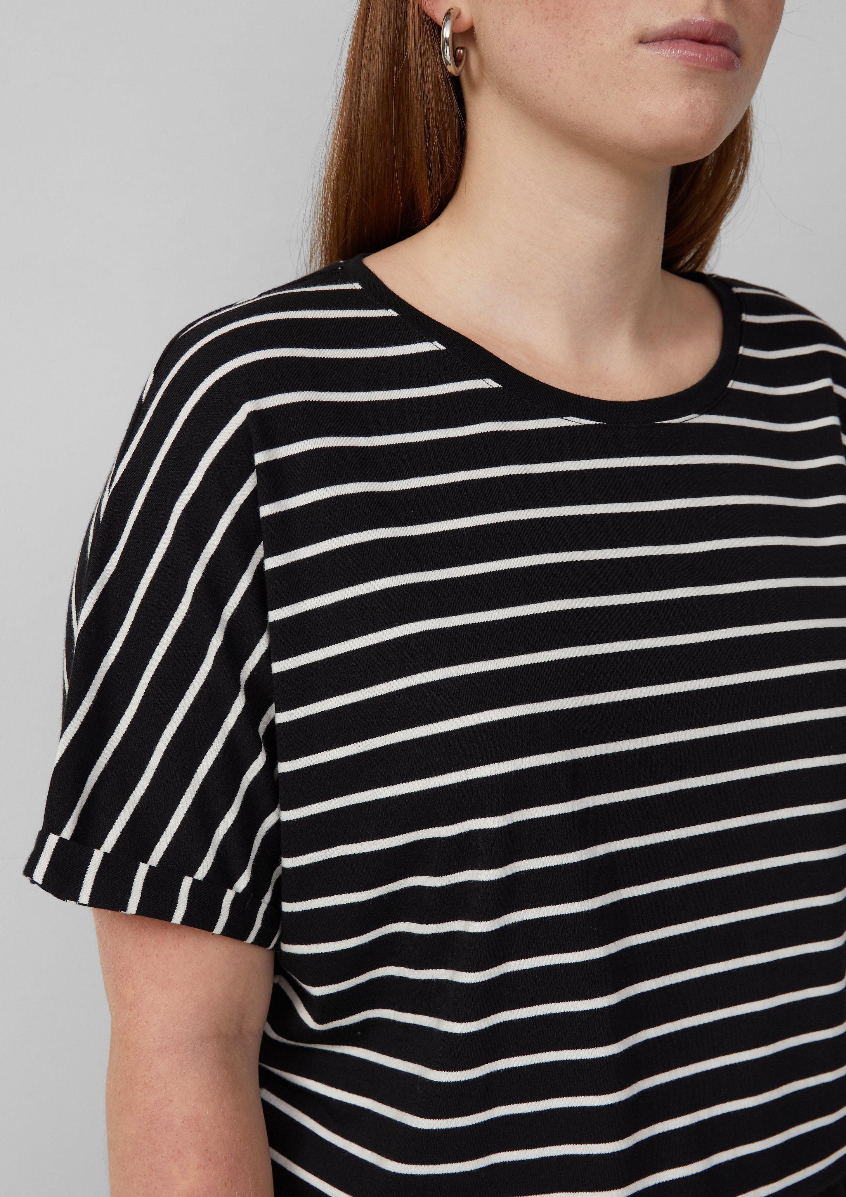 QS Kurzarmshirt Locker geschnittenes T-Shirt aus günstig online kaufen