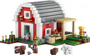 LEGO® Konstruktionsspielsteine LEGO® Minecraft™ 21187 Die rote Scheune, (799 St)