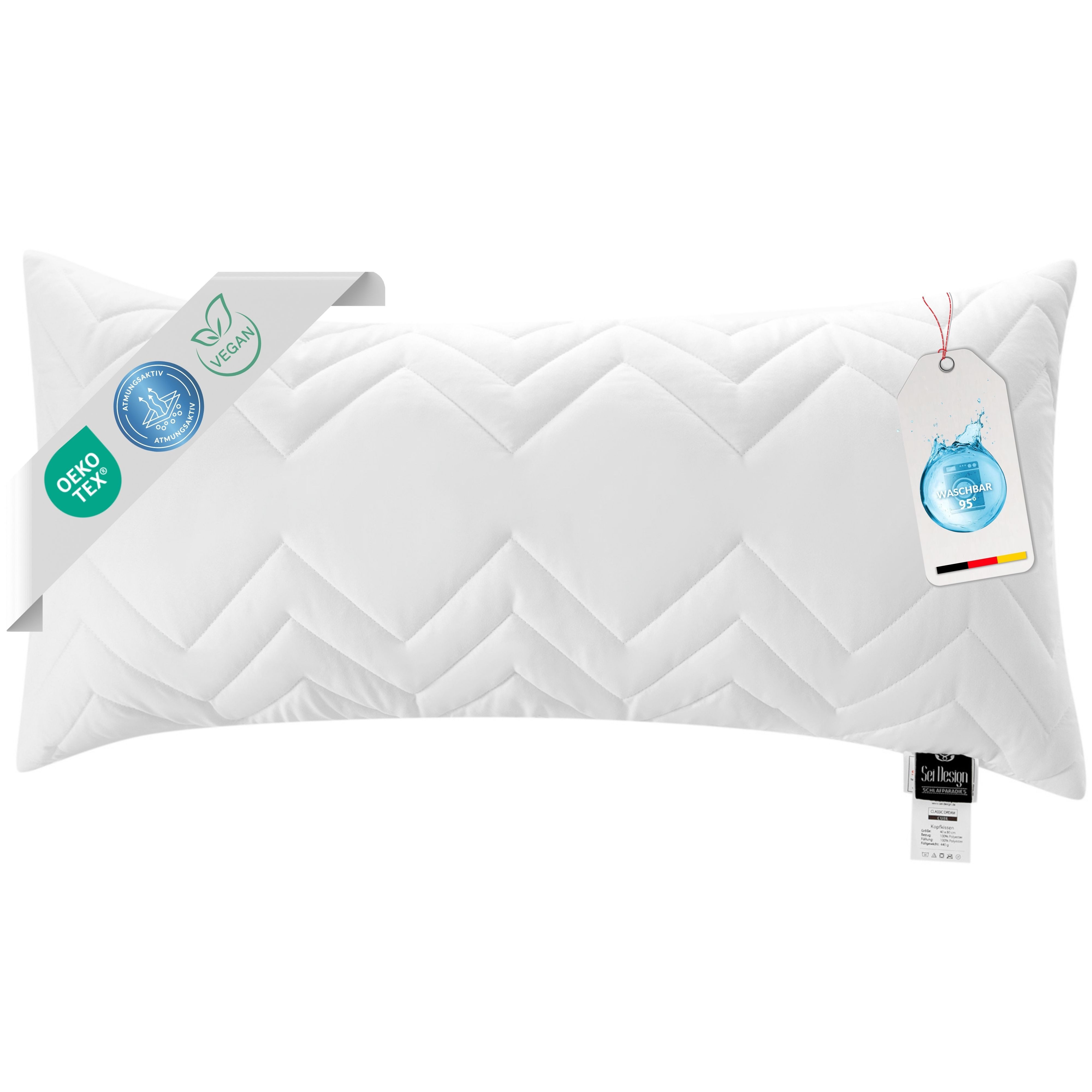 SEI Design Kopfkissen Schlafkissen Kissen Mikrofaserkissen günstig online kaufen