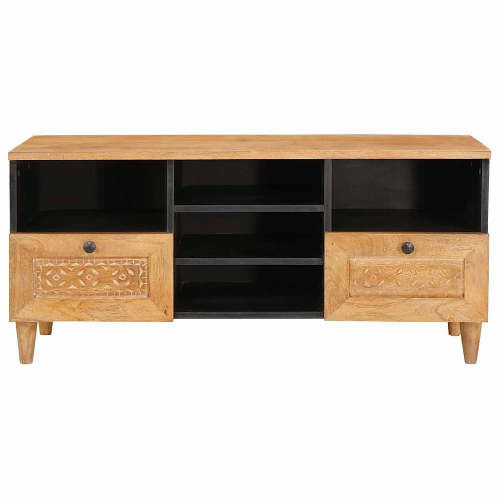vidaXL TV-Schrank TV-Schränk mit Schubladen 100 x 33 x 46 cm Massivholz (1-St)