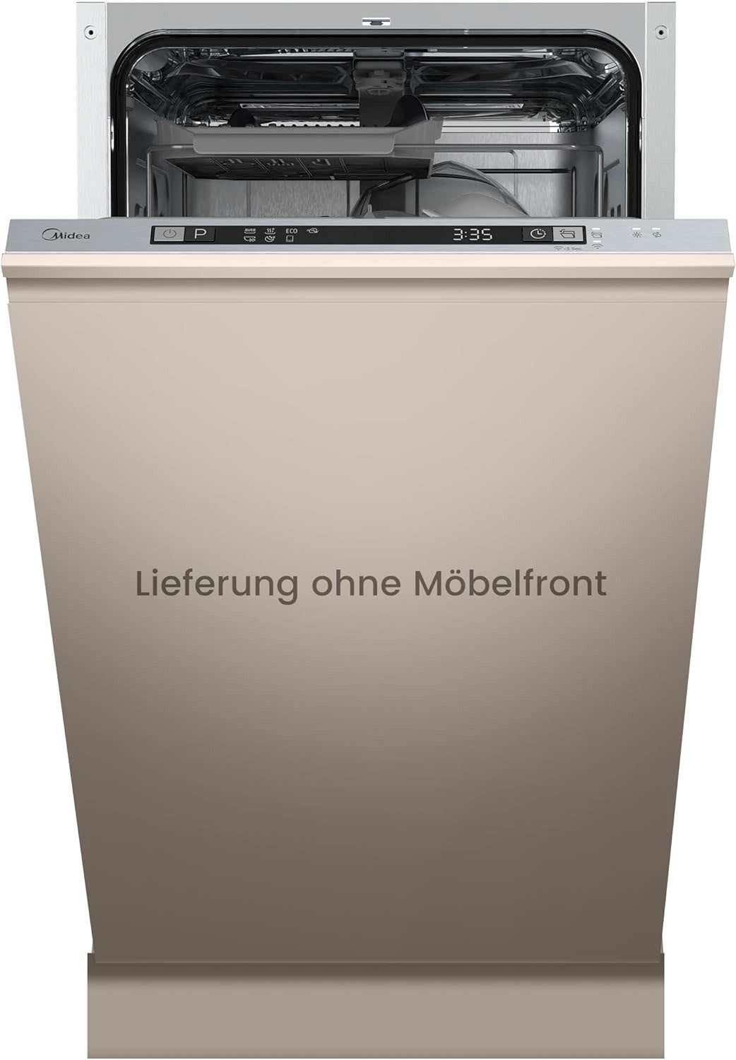 Midea vollintegrierbarer Geschirrspüler SV 5.14K10C, 10 Maßgedecke, automatische Türöffnung